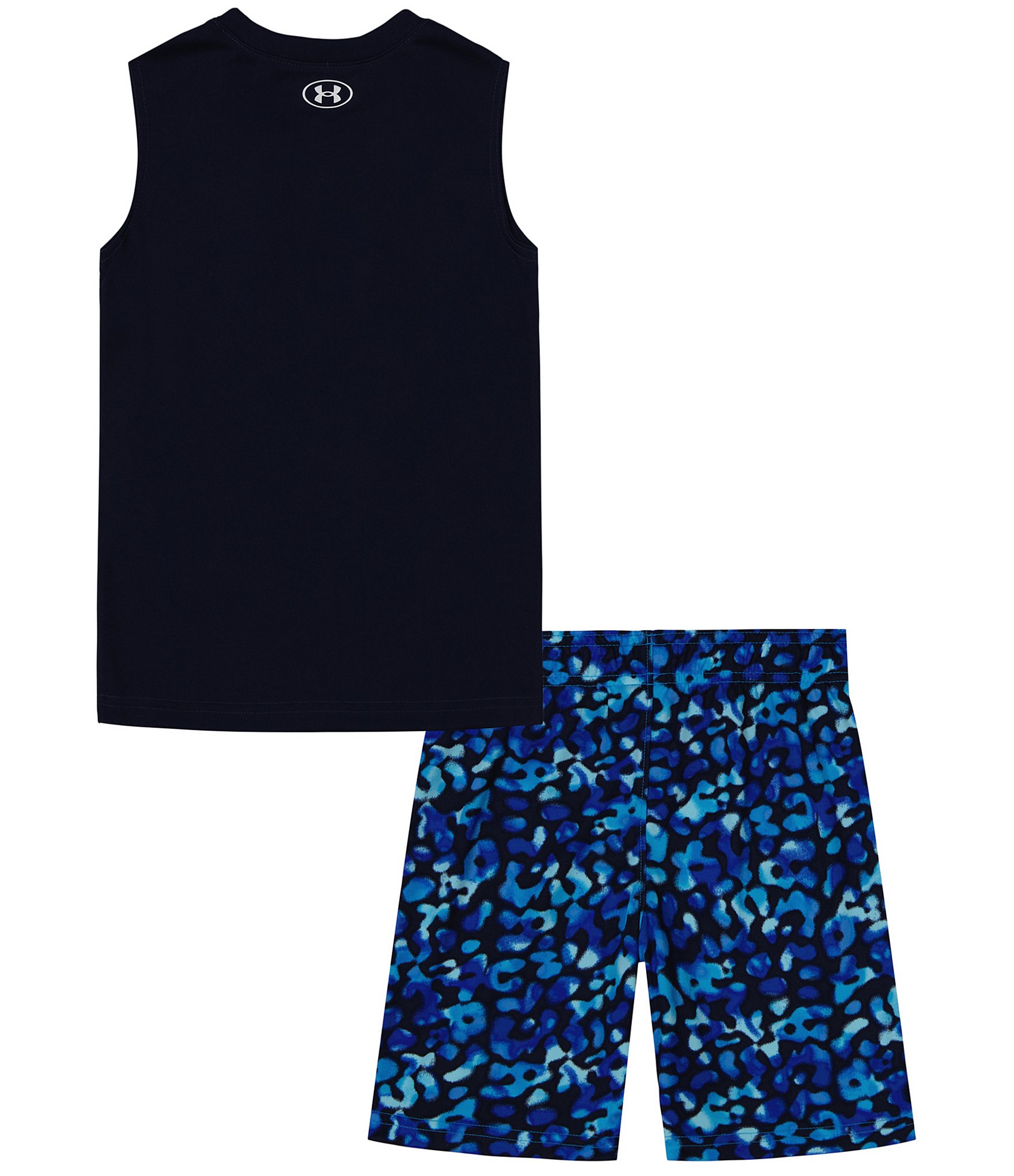 Under Armour Baby Boys 12-24 Months Short Sleeve Orb Form Tank Top & Printed Shorts Set