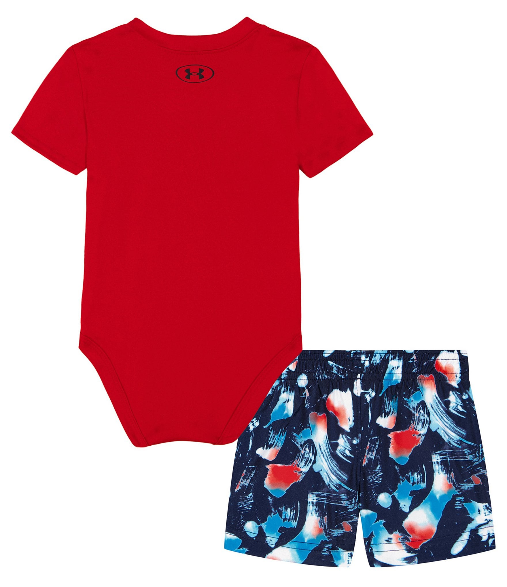 Under Armour Baby Boys Newborn-12 Months Short Sleeve UA Rookie Deck Bodysuit and Printed Shorts Set