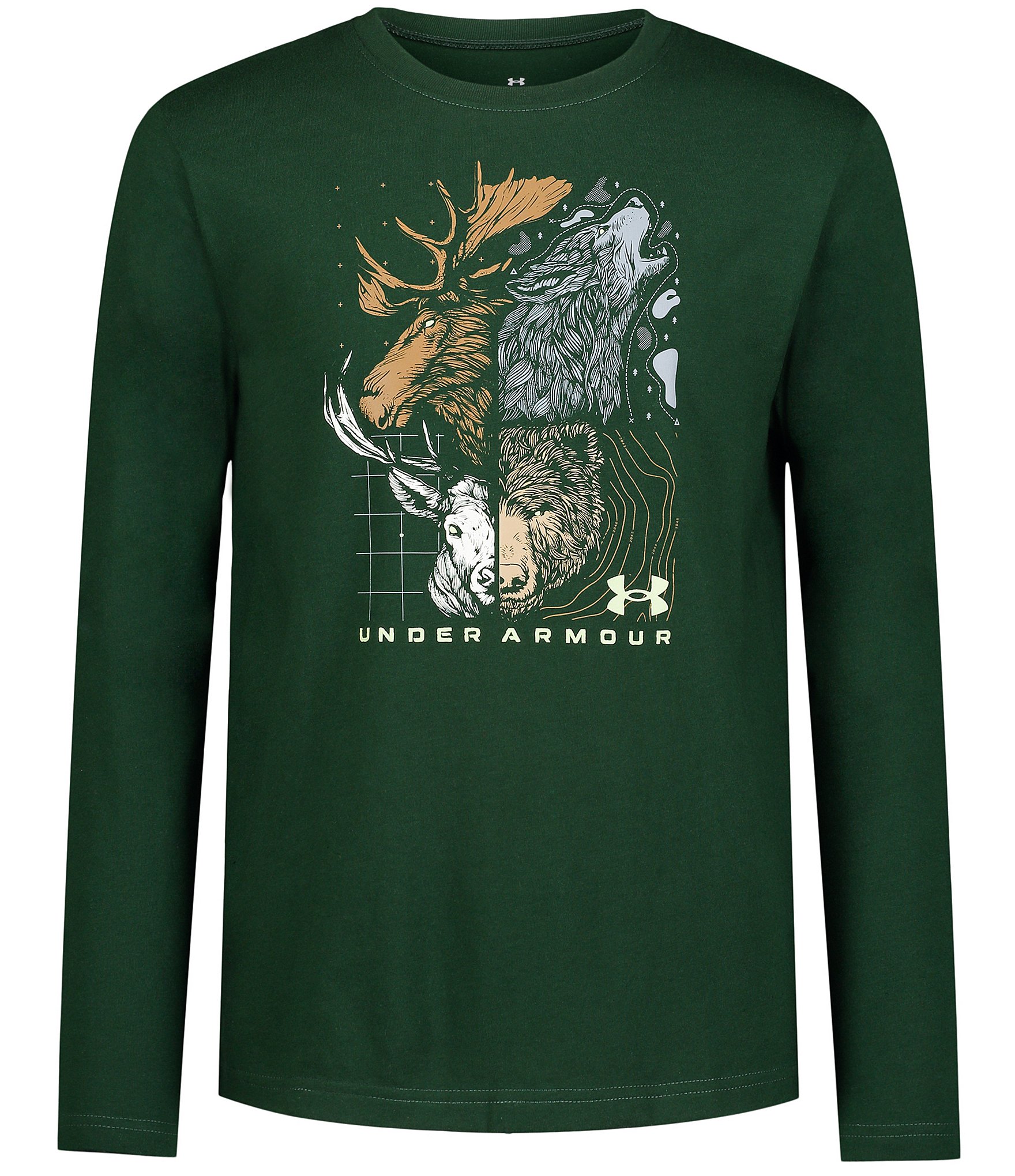 Under Armour Big Boys 8-20 Long-Sleeve Animality T-Shirt