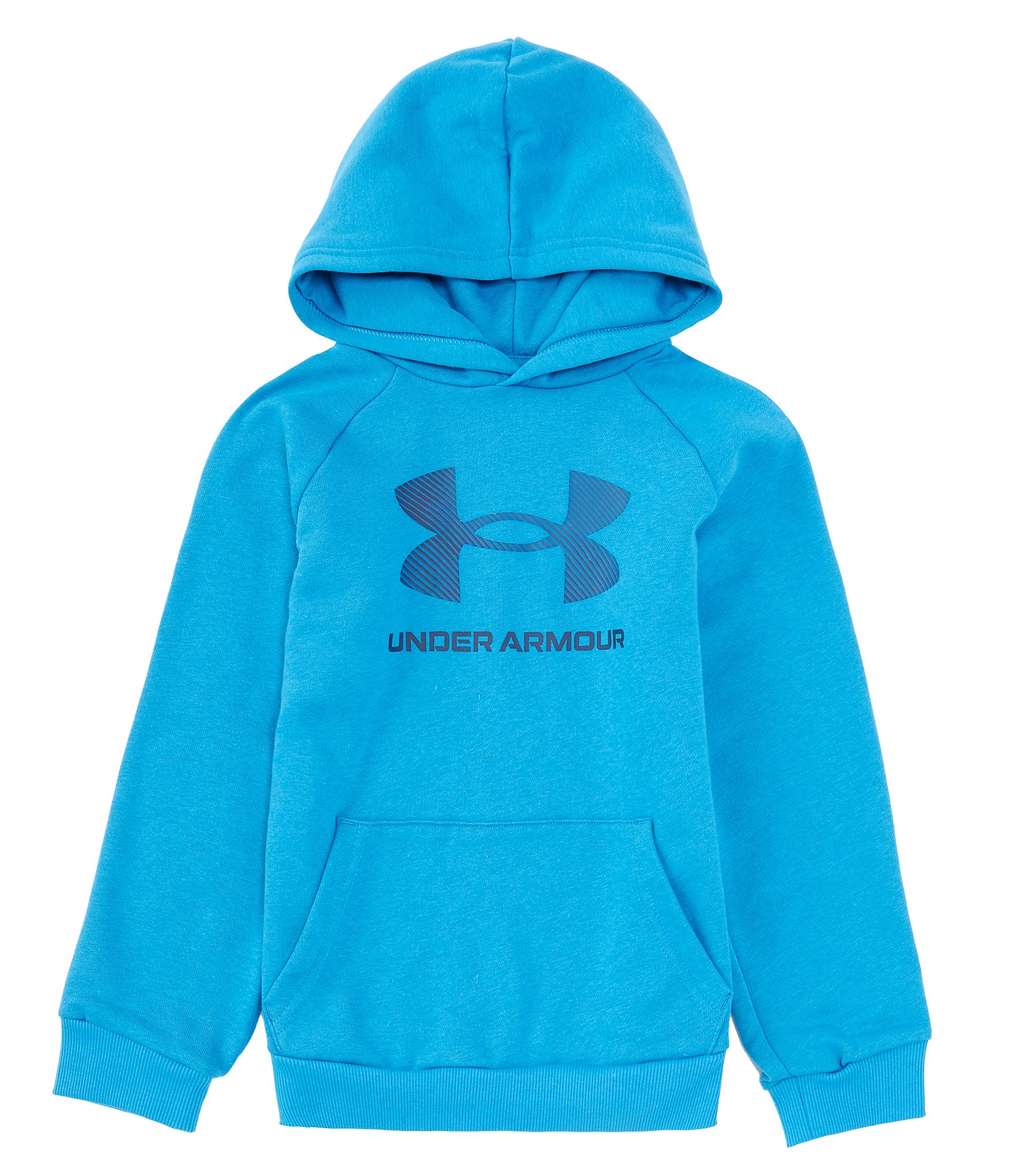 Under Armour Rival Blocked Long-Sleeve Hoodie for Ladies - Blizzard/Halogen  Blue - XL in 2023