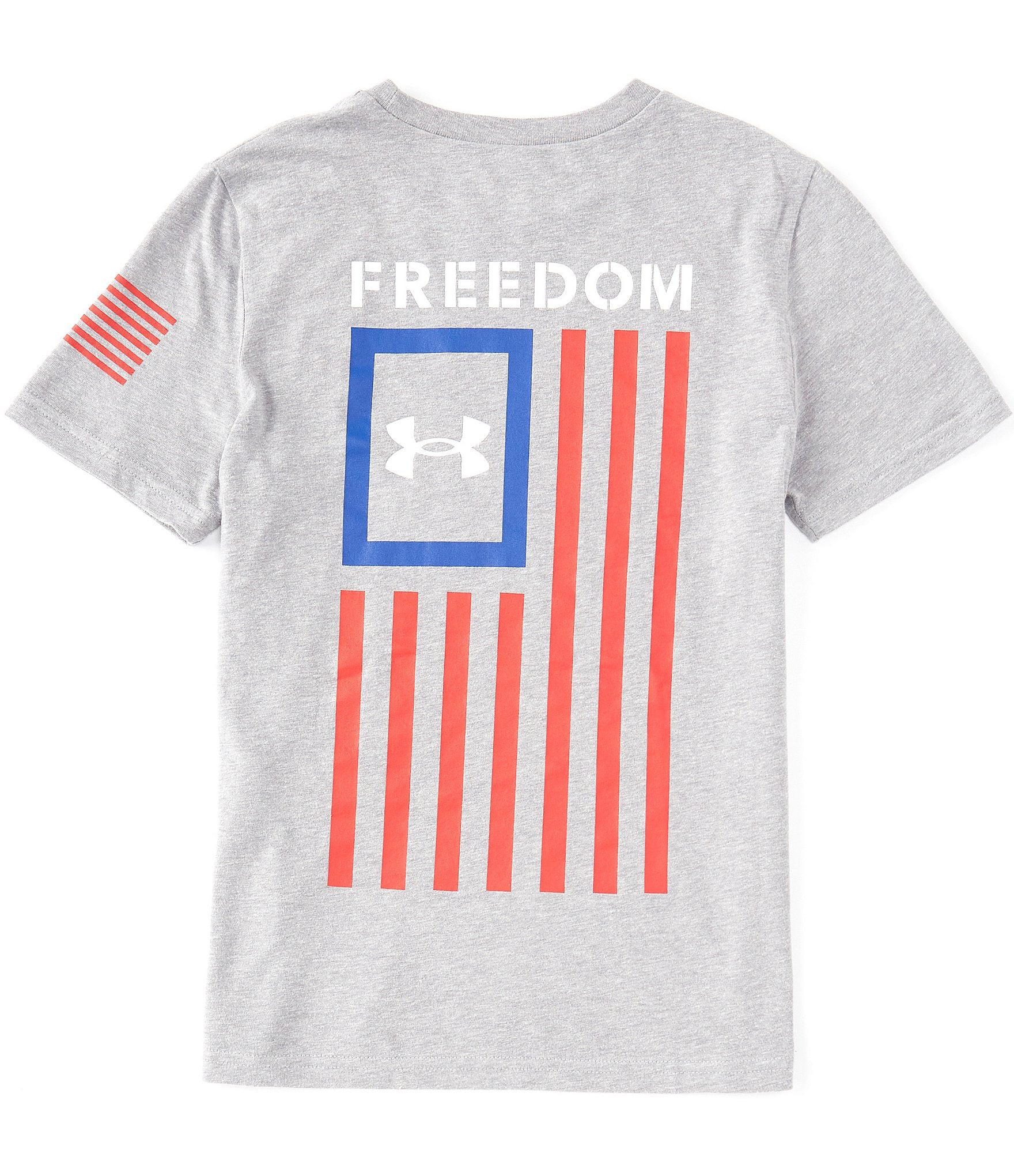 Under Armour Big Boys 8-20 Short Sleeve Freedom Flag T-Shirt