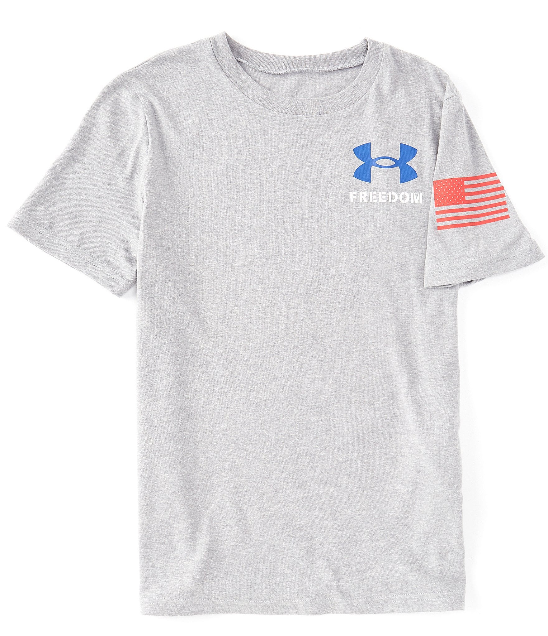 Under Armour Big Boys 8-20 Short Sleeve Freedom Flag T-Shirt