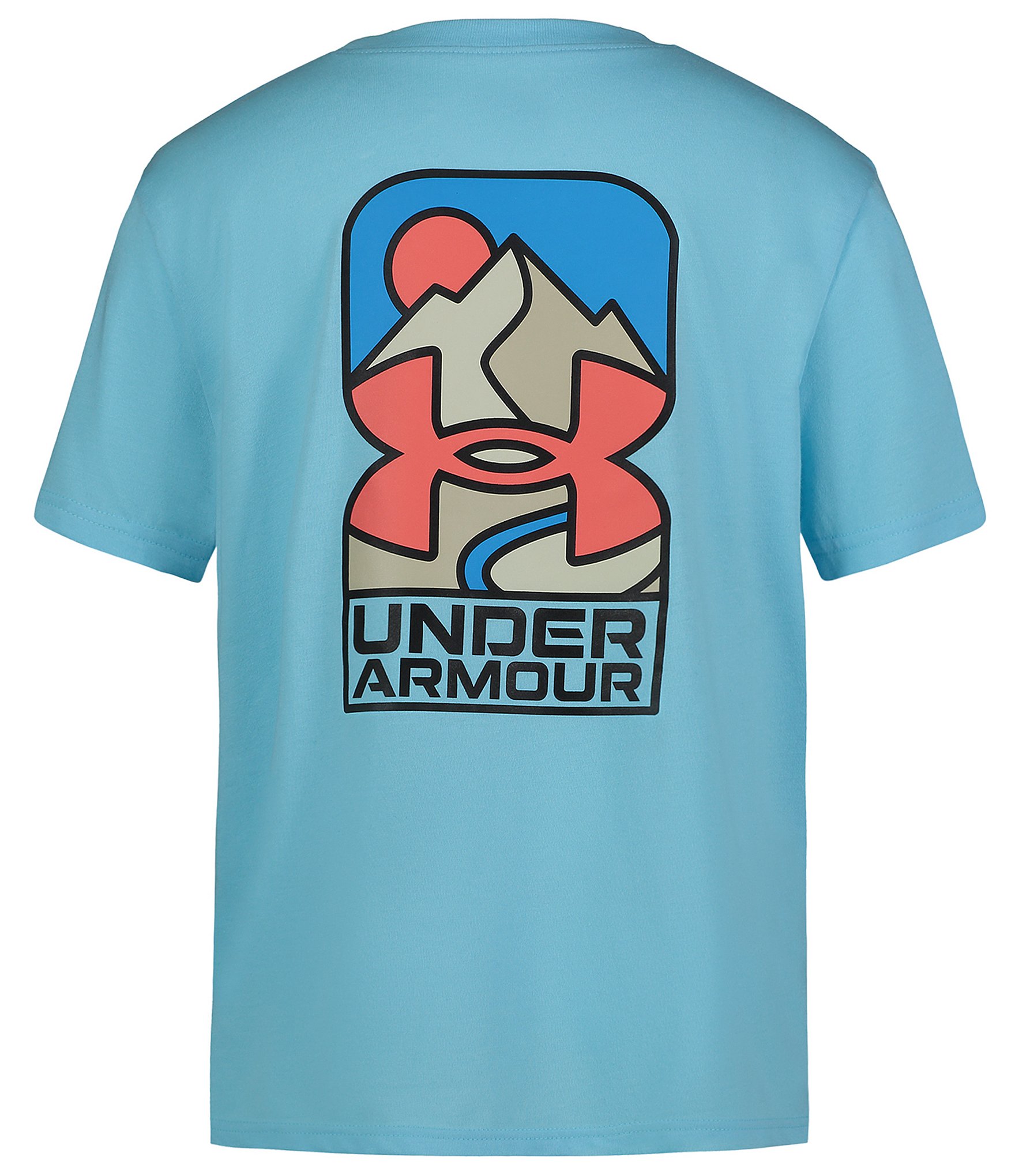 Under Armour Boys' Americana Surf Shirt, Small, White