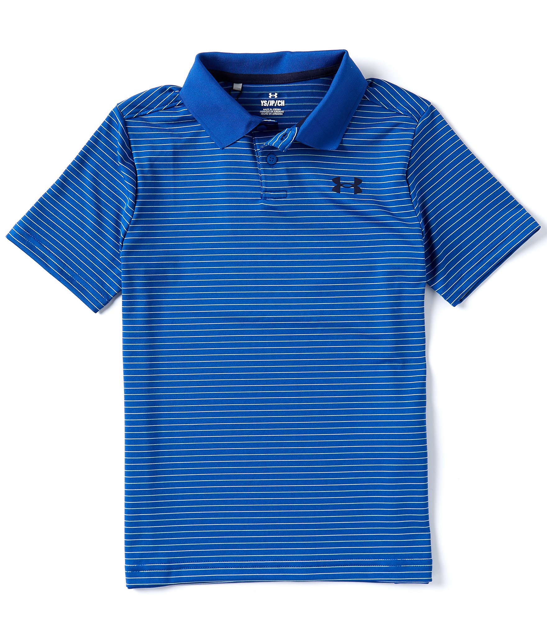 Under Armour Big Boys 8-20 Short-Sleeve Performance Stripe Polo Shirt