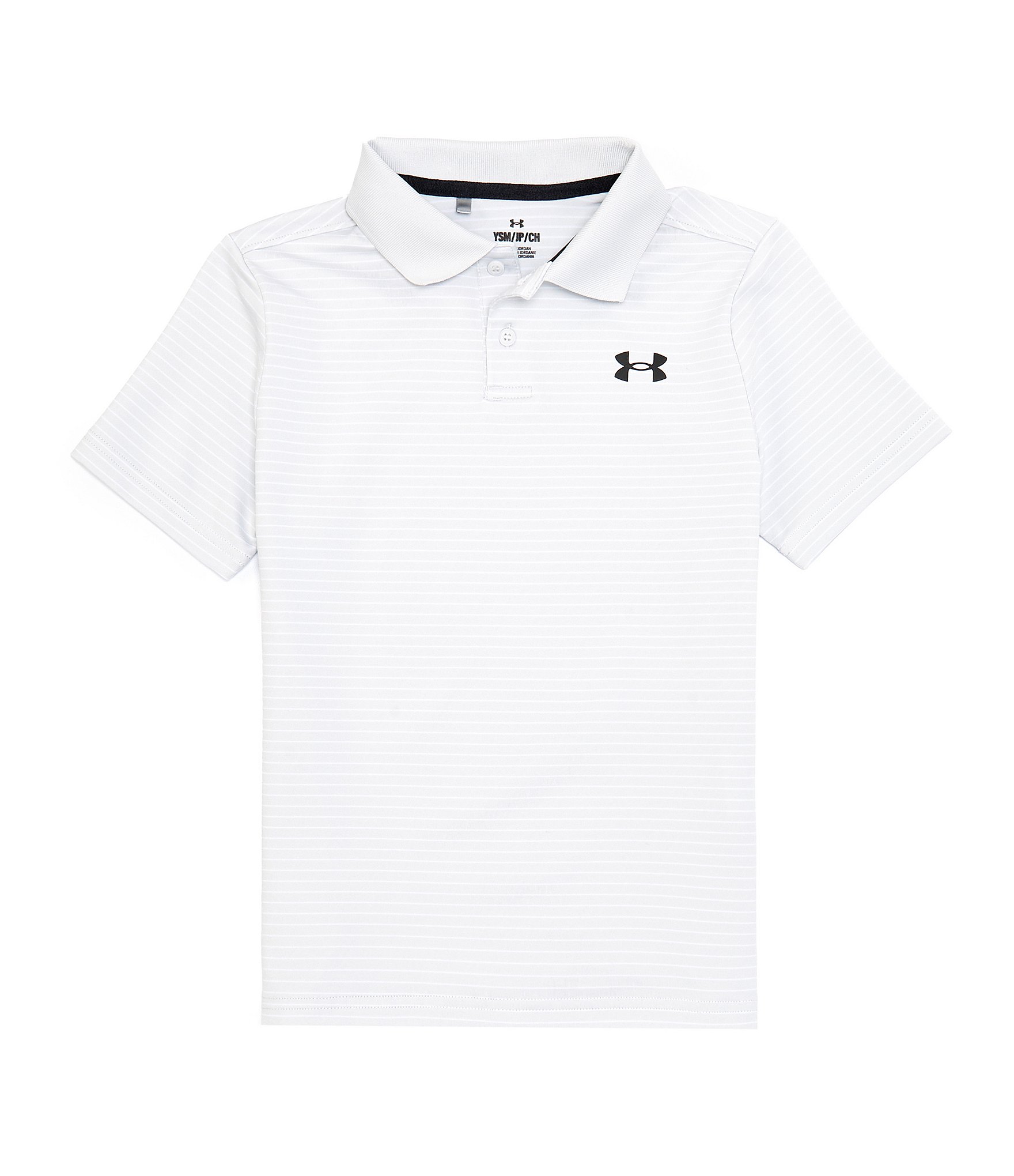 Under Armour Big Boys 8-20 Short-Sleeve Performance Stripe Polo Shirt