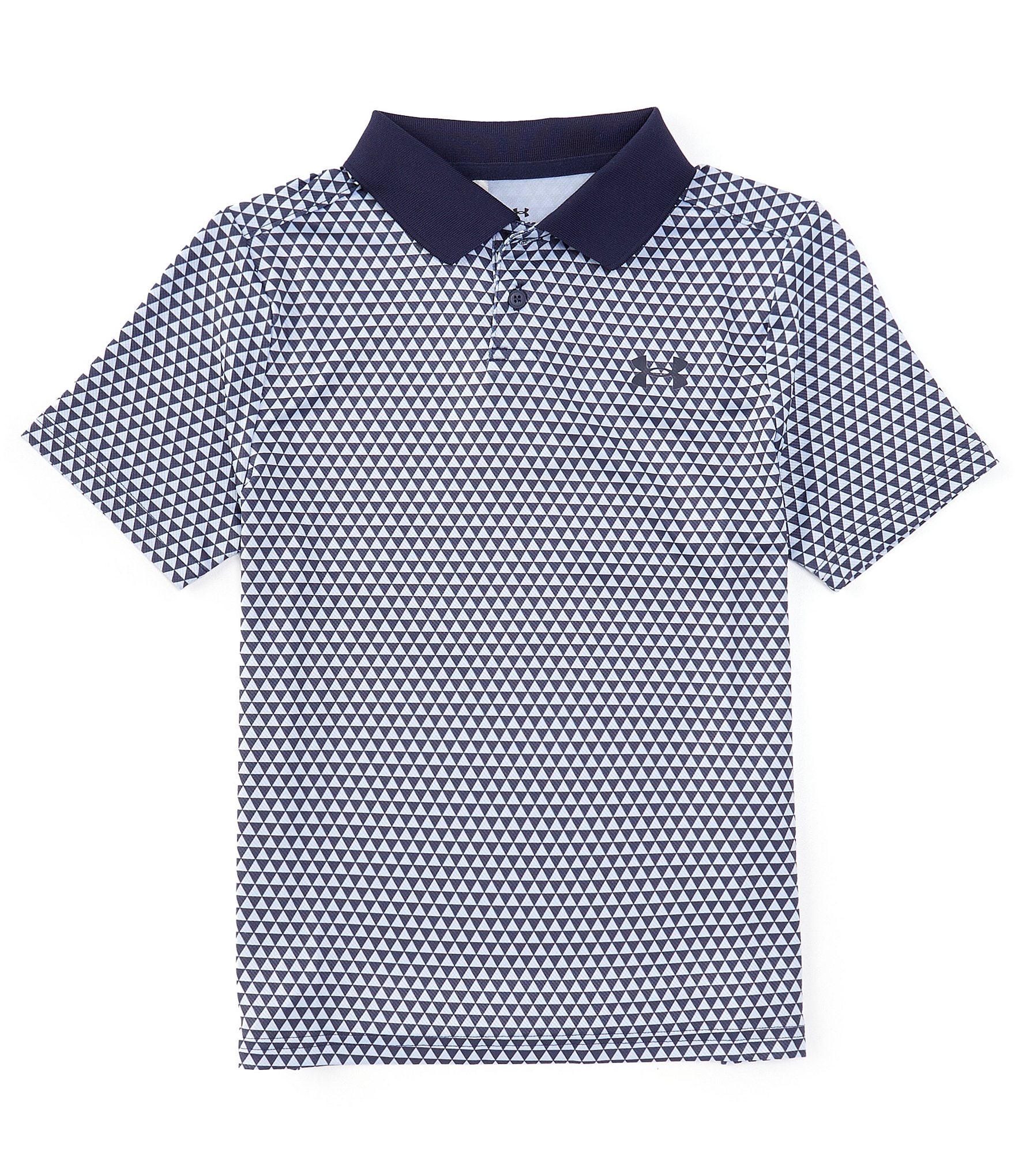 Under Armour Big Boys 8-20 Short Sleeve Performance Geo Print Polo Shirt