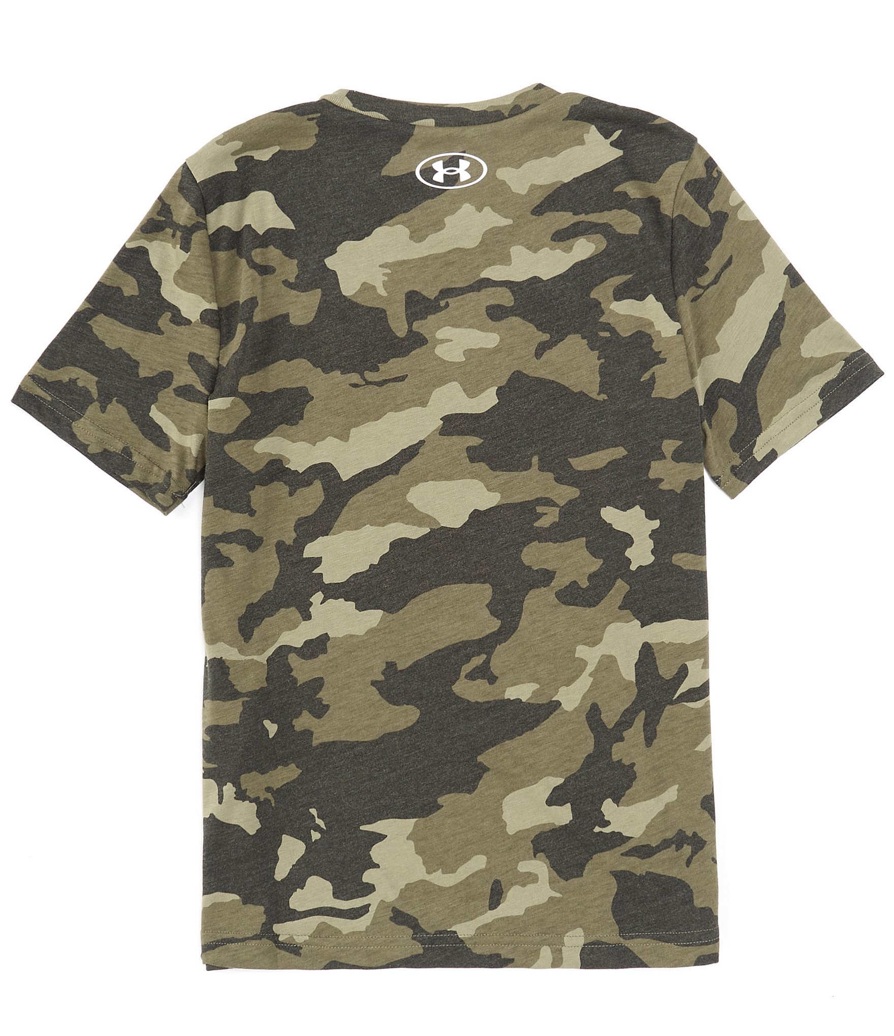 Under Armour Big Boys 8-20 Short Sleeve Sports Style Logo Camo Printed T-Shirt