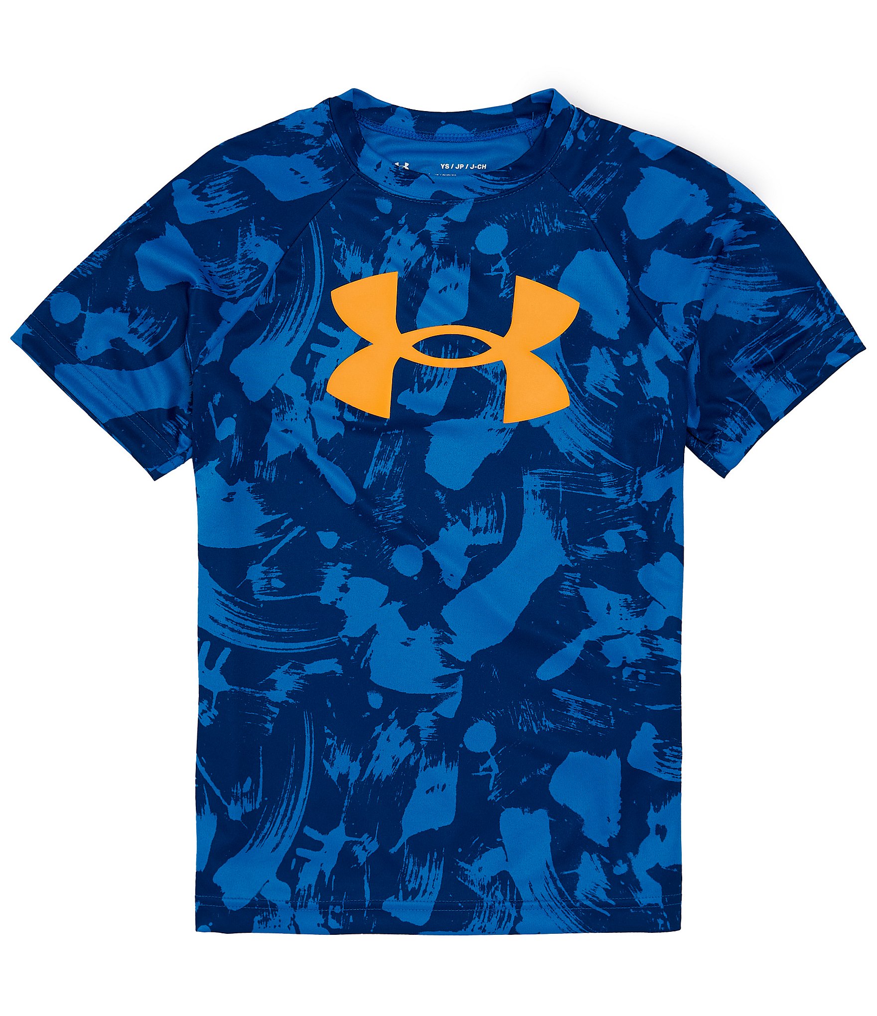 Under Armour Big Boys 8-20 Short Sleeve Tech Big Logo Printed T-Shirt