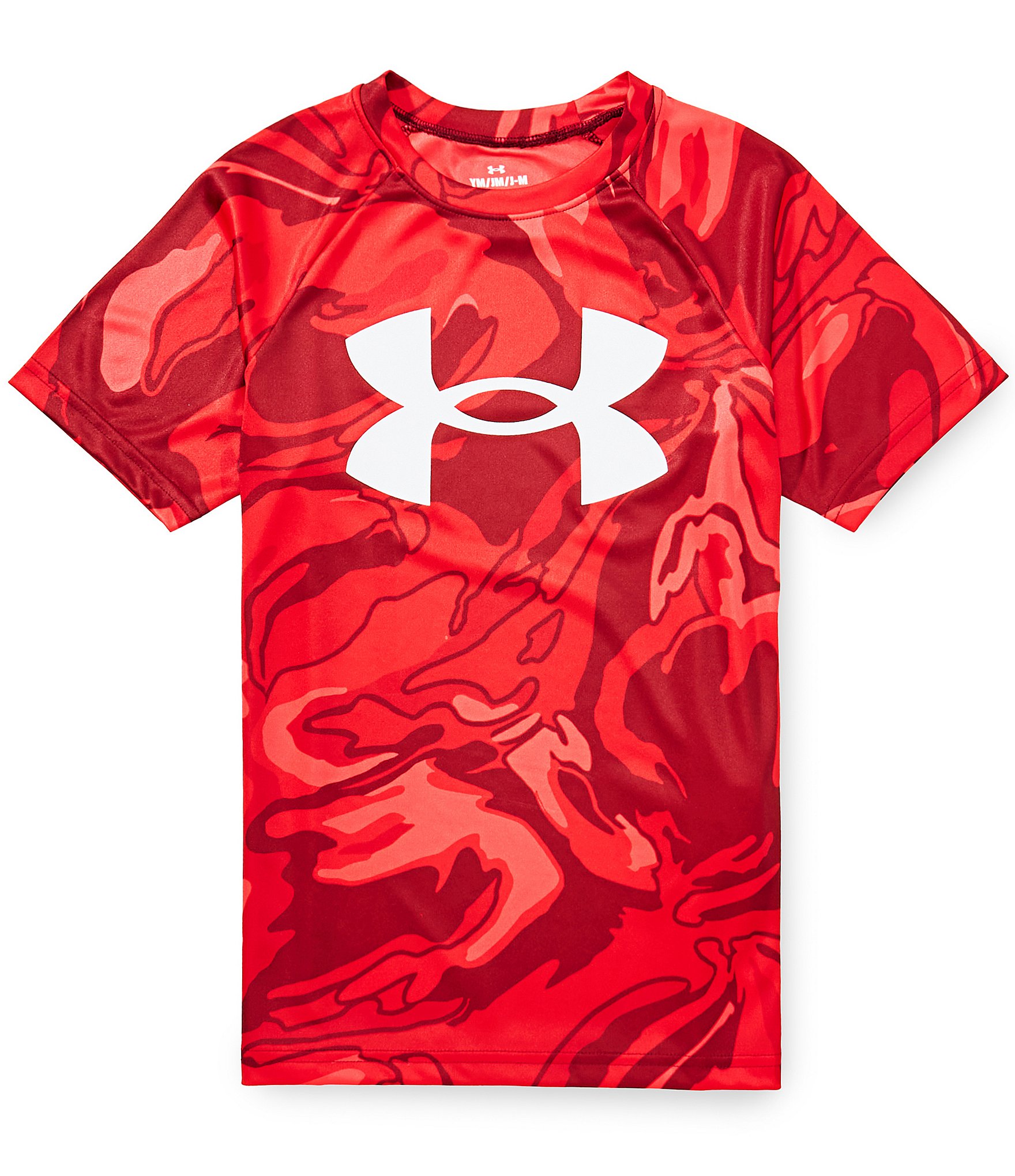 Under Armour Big Boys Short Sleeve Tech Big Logo Printed T-Shirt