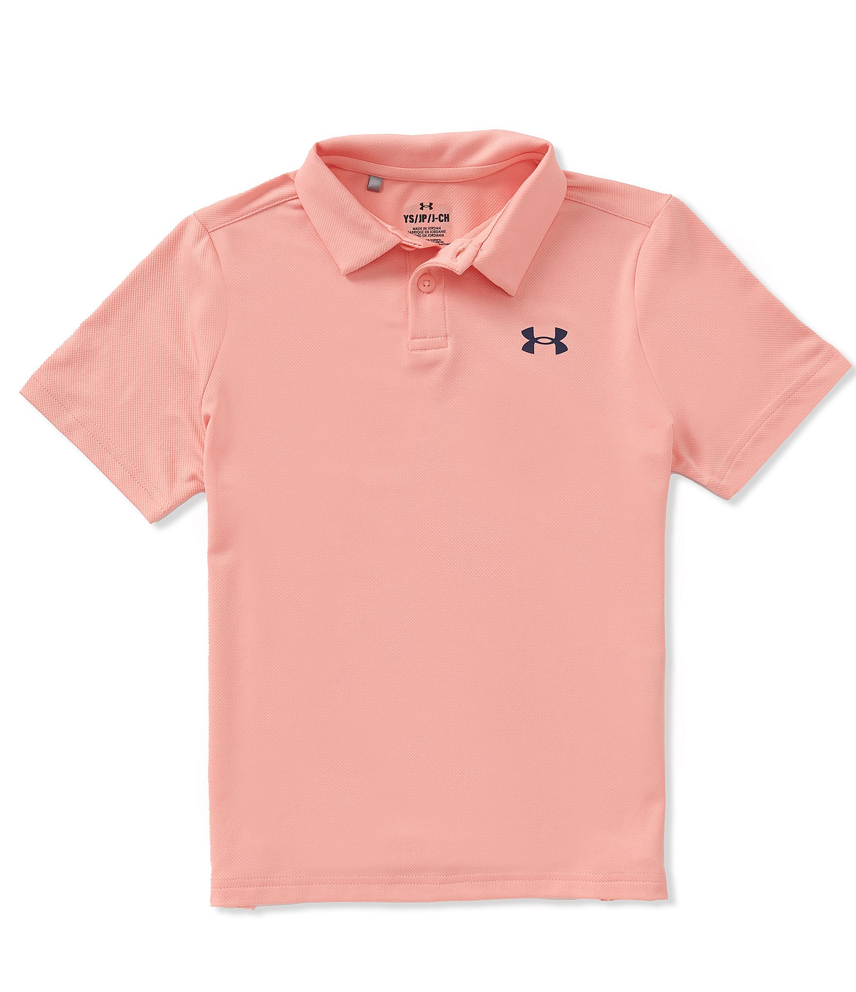 Under Armour Big Boys Short Sleeve Solid Golf Polo