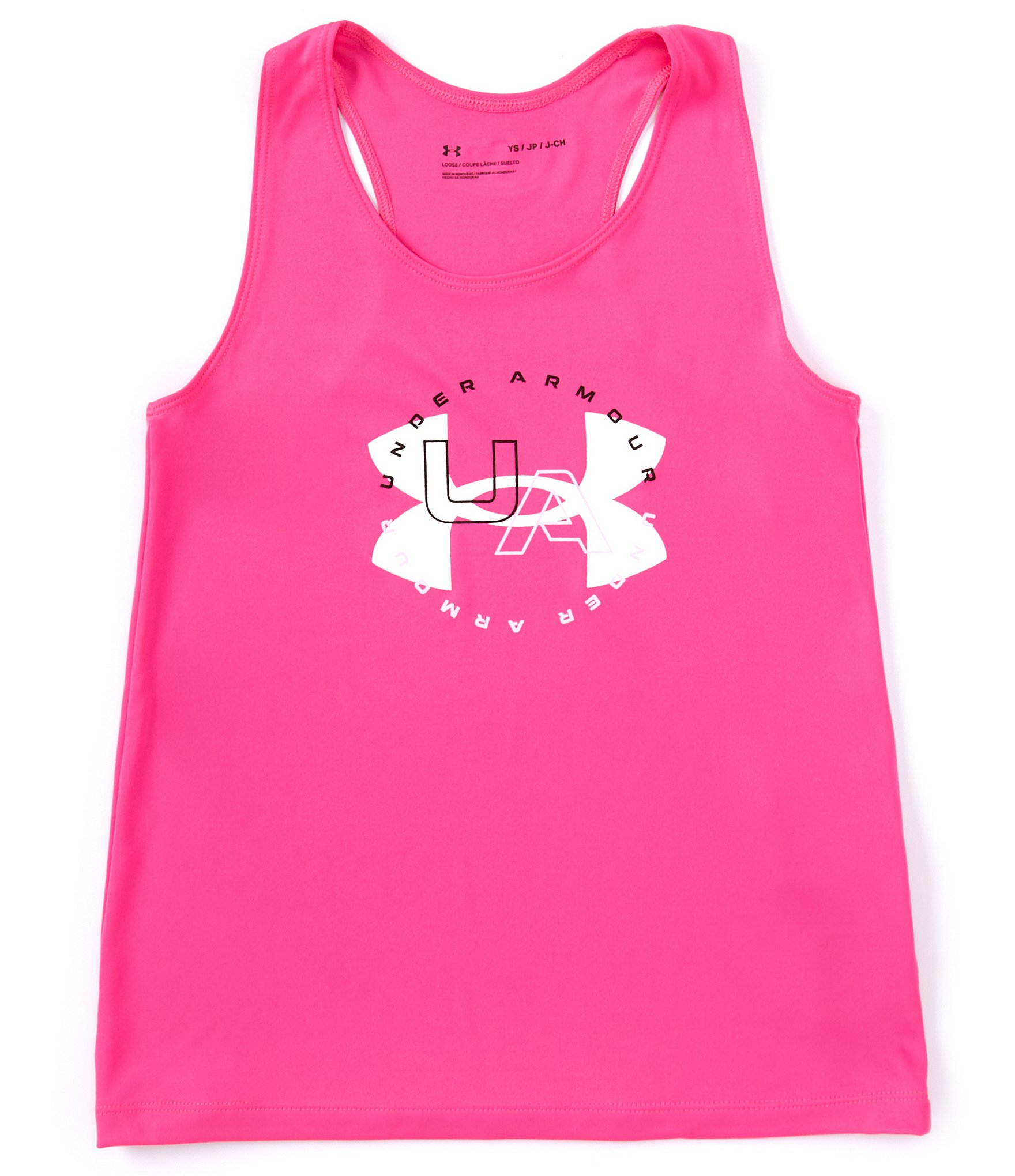 Under Armour Big Girls 7-116 Logo Tech Tank Top