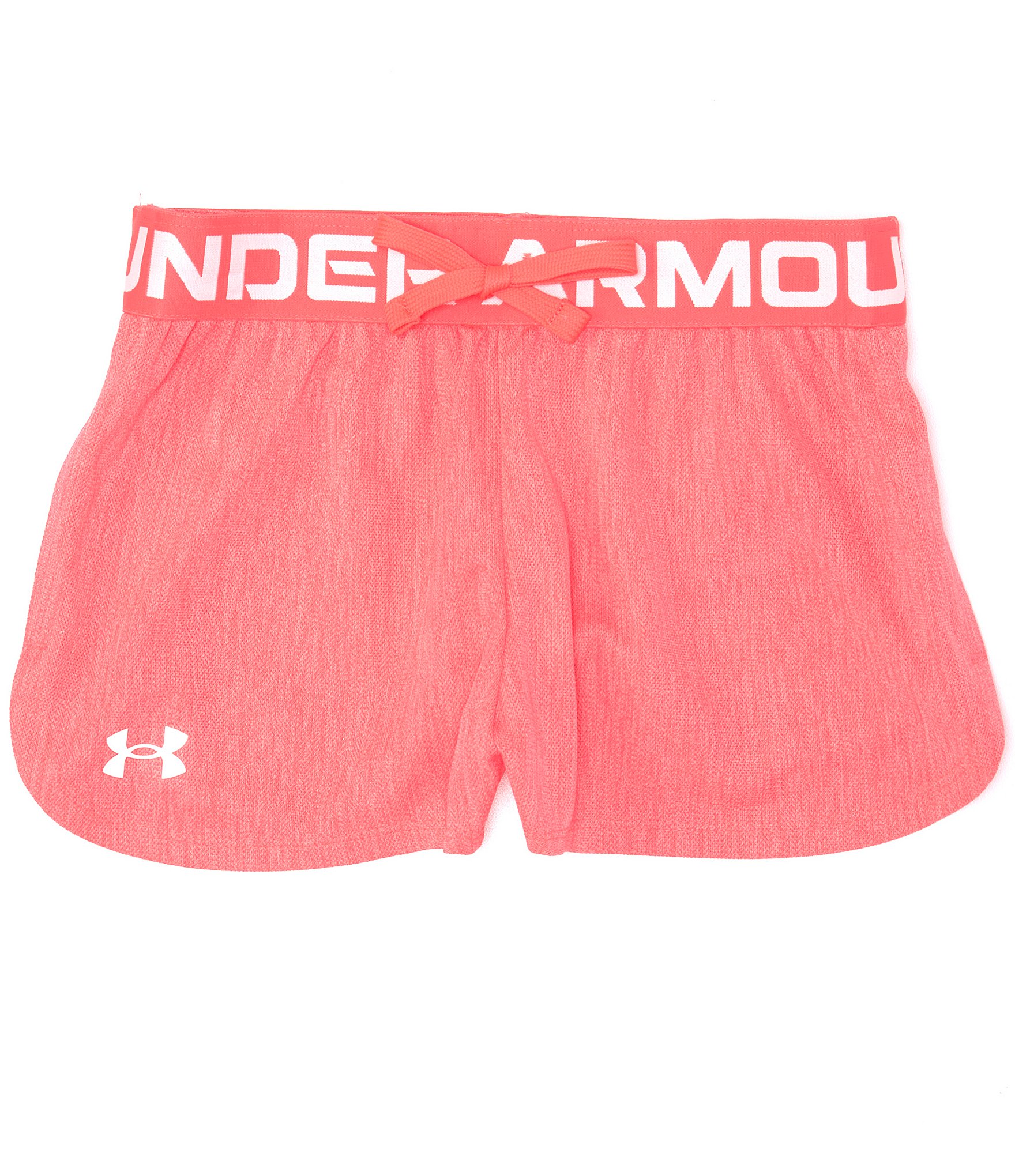 Under Armour Girls Play Up Shorts Pink XS