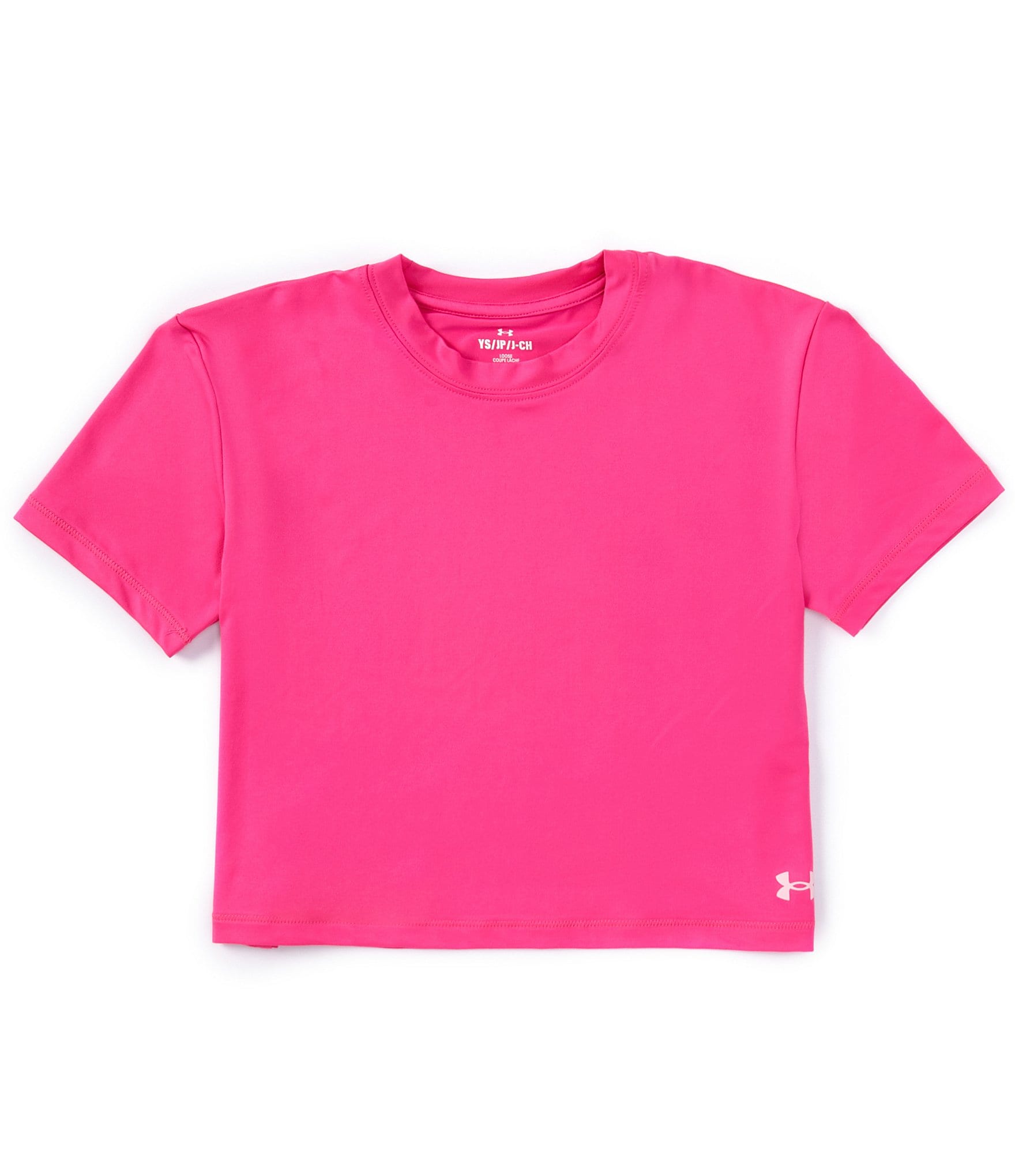 Under Armour Big Girls 7-16 Motion Short Sleeve Cropped T-Shirt