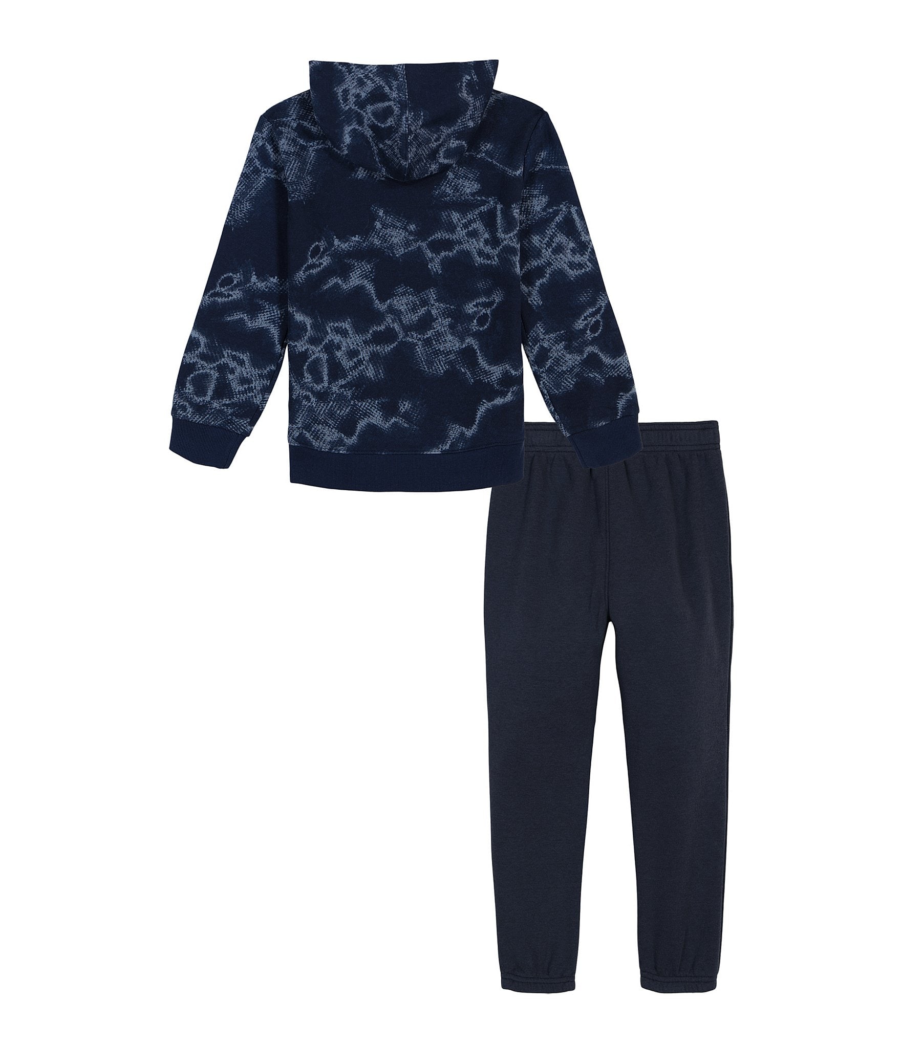 Under Armour Little Boys 2T-7 Long-Sleeve Printed Logo Hoodie & Solid Fleece Jogger Pant Set