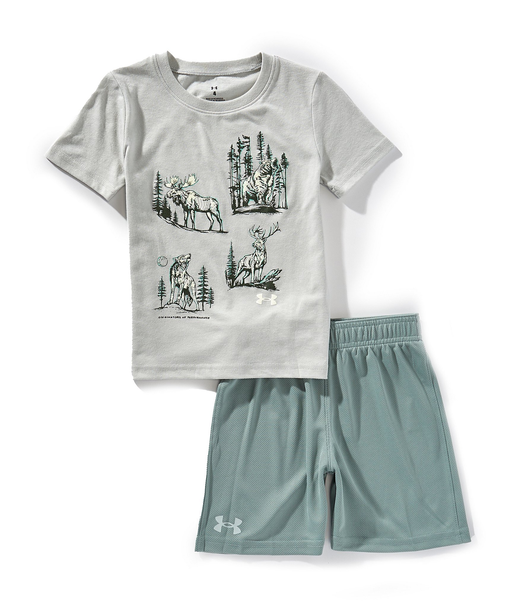 Under Armour Little Boys 4-7 Crewneck Short Sleeve Outdoor