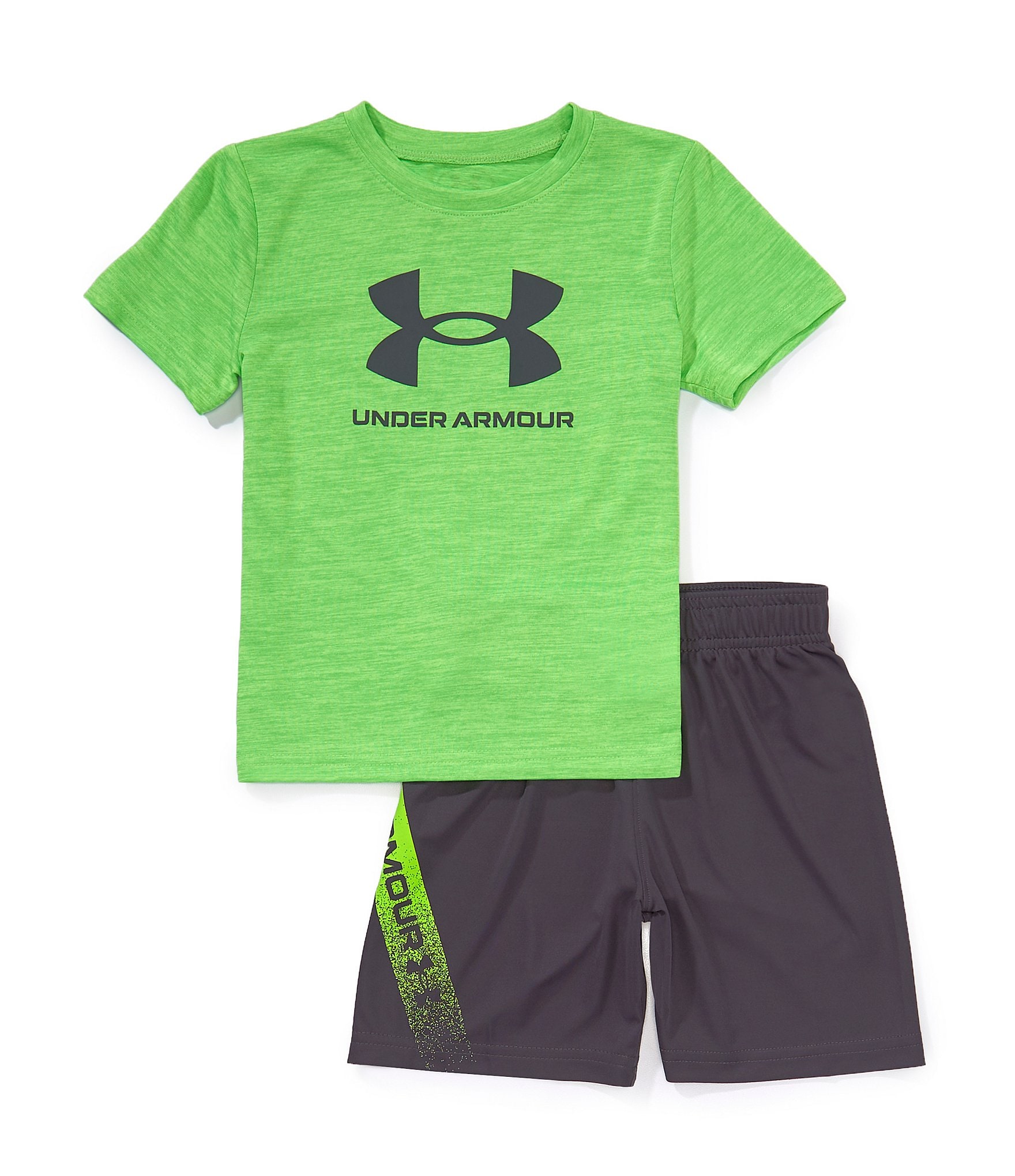 Under Armour Little Boys 4-7 Short Sleeve Tech Fade T-Shirt and Short Set