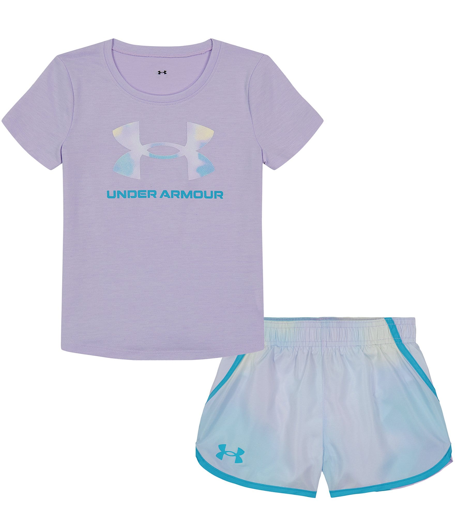 Under Armour Little Girls 2T-6X Cloud Vision Short-Sleeve Icon-Logo Tee ...