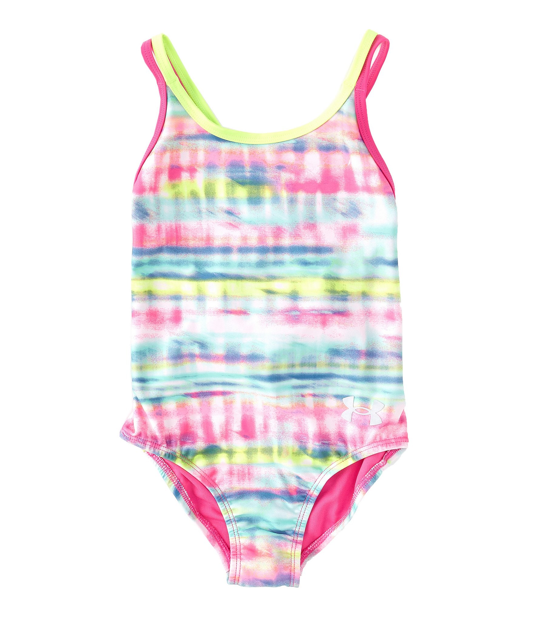 Under Armour Little Girls 2T-6X Stripe Dash One-piece Swimsuit | Dillard's