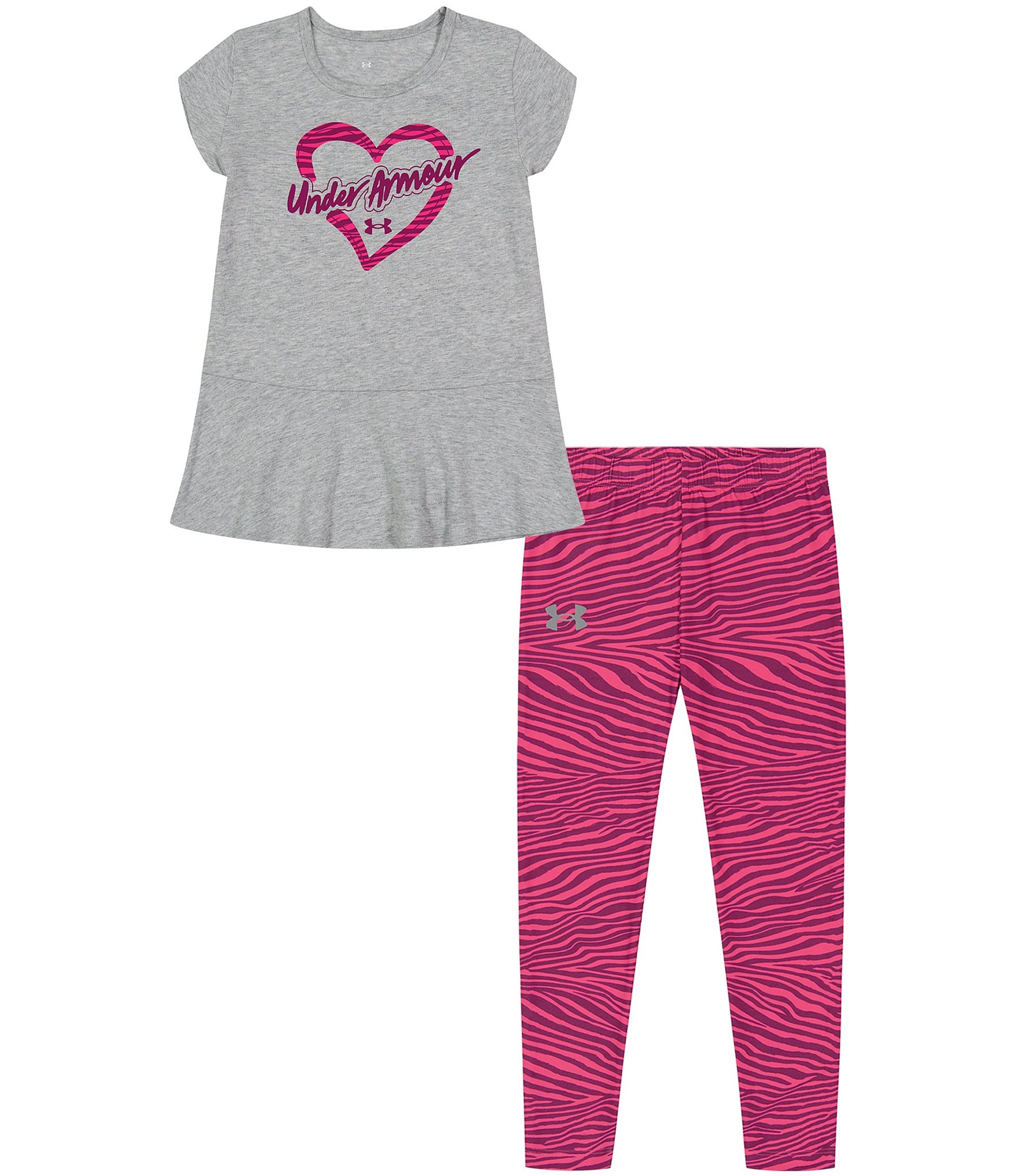 Lucky Brand Little Girls 2T-6X French Terry Tunic Graphic Top & Legging Set