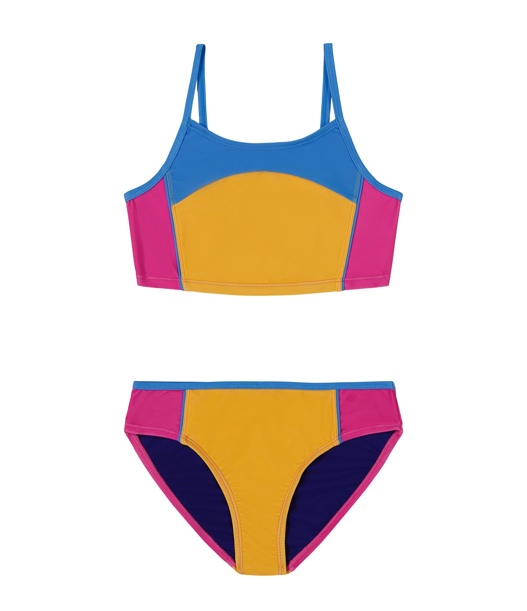 Under Armour Little Girls 4-6X Colorblock Bikini Top & Matching
