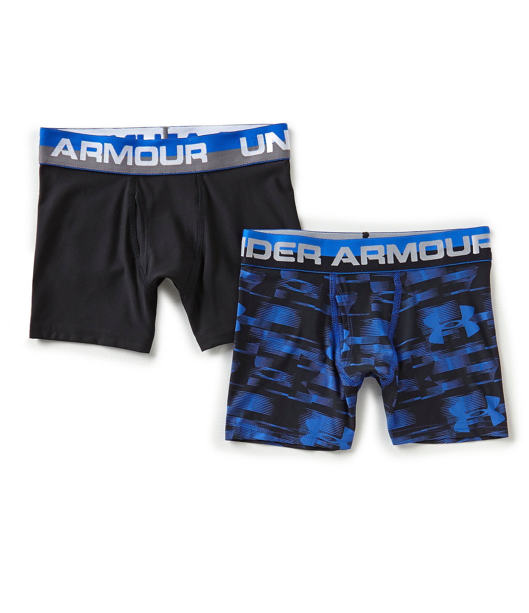 Under Armour Little/Big Boys 4-20 Repeating Logo Boxer Briefs 2-Pack