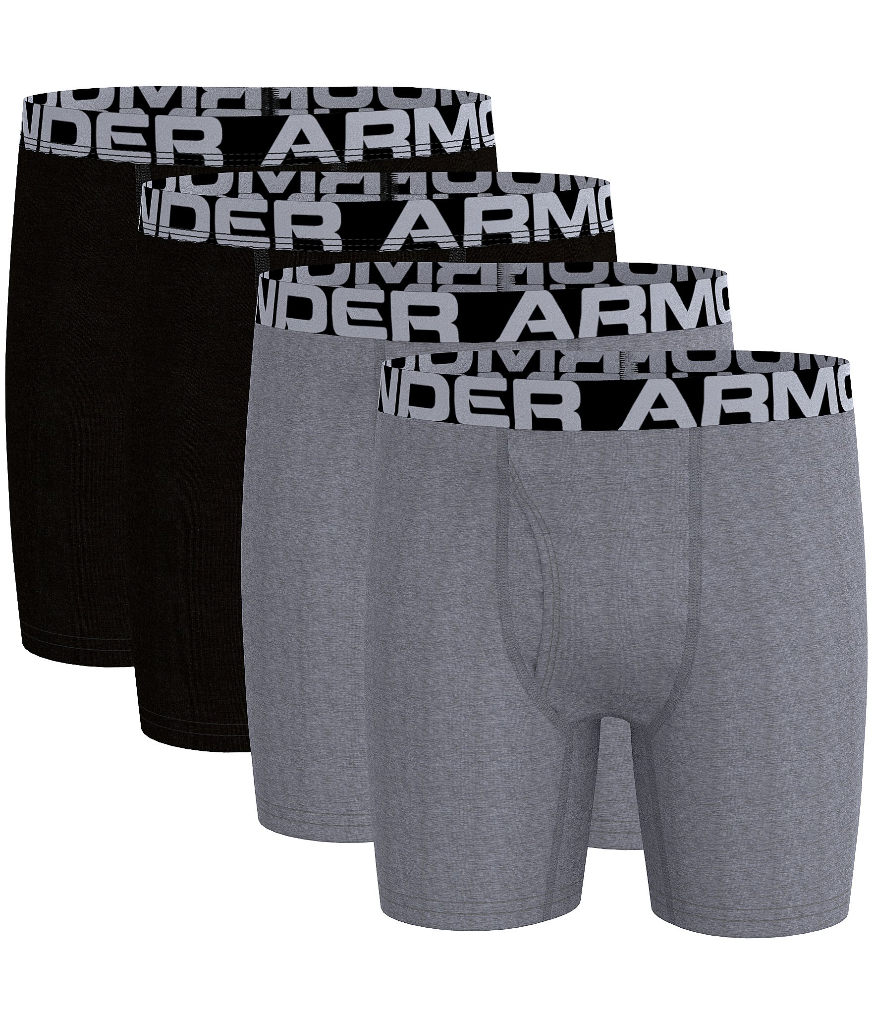 Under Armour Little/Big Boys 4-20 Repeating-Logo Boxer Briefs 4-Pack ...
