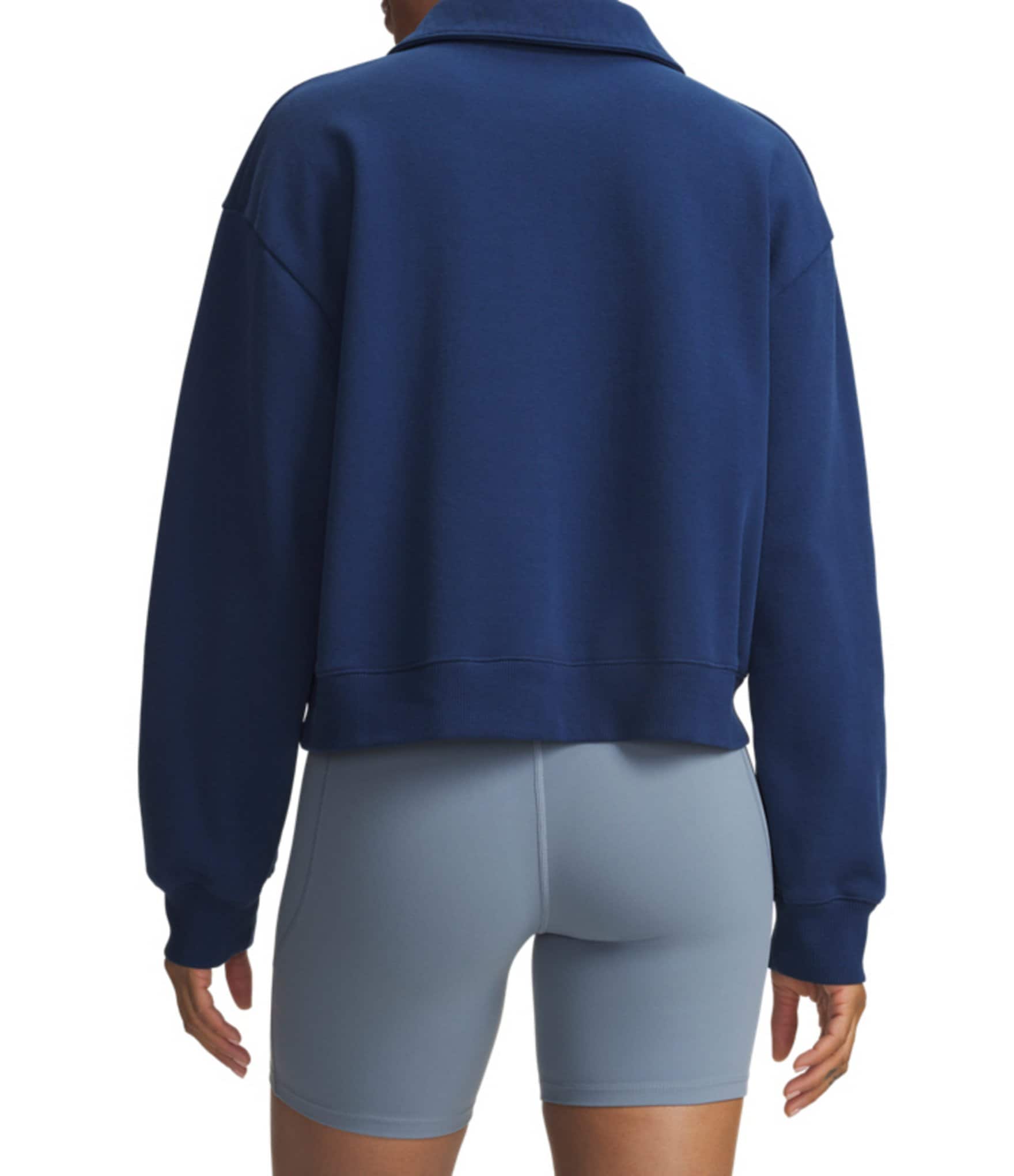 Under Armour Rival Fleece Polo Collared V-Neck Long Sleeve Pullover