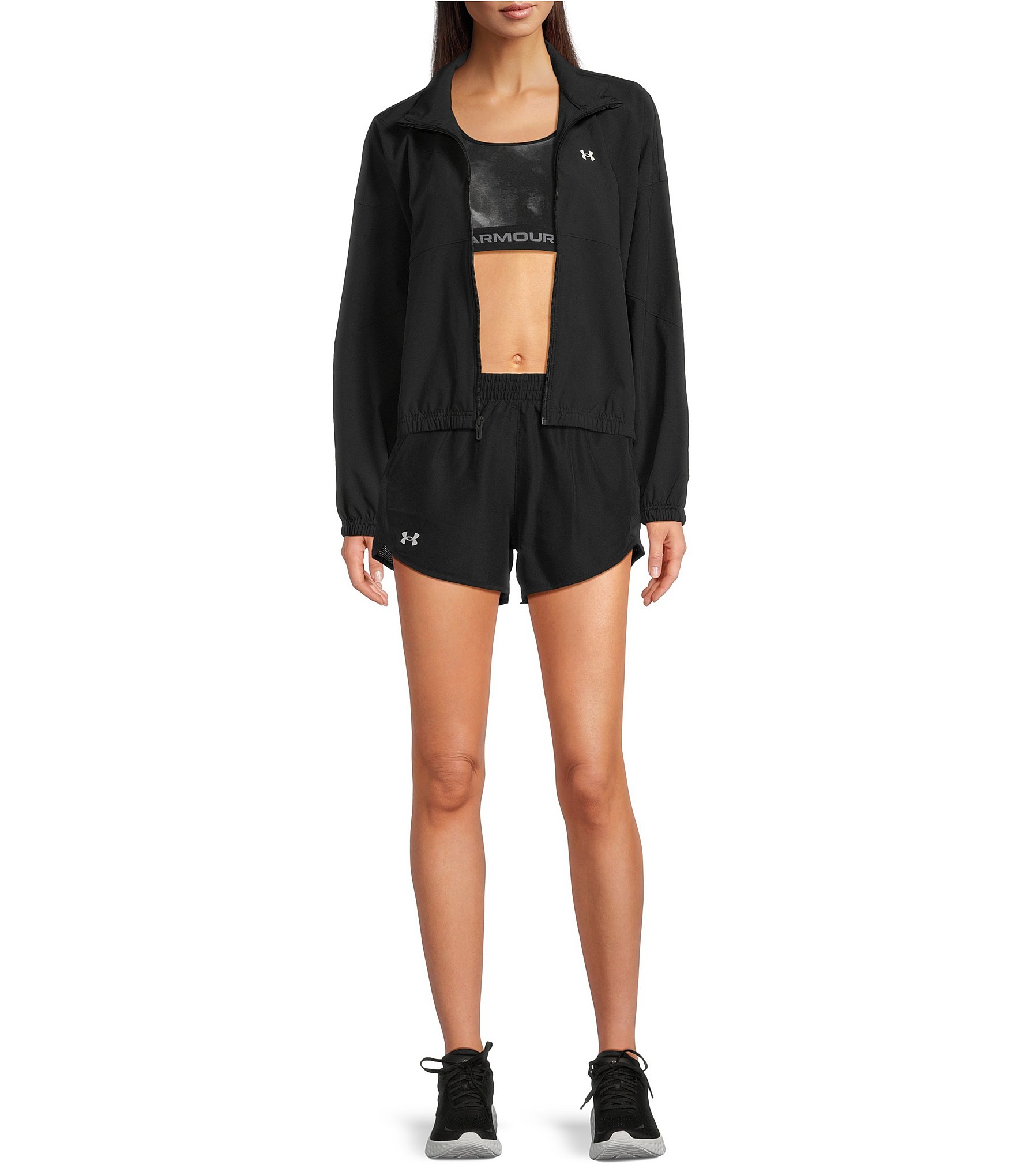 Under Armour Rival Stand Collar Long Sleeve Water Resistant Jacket