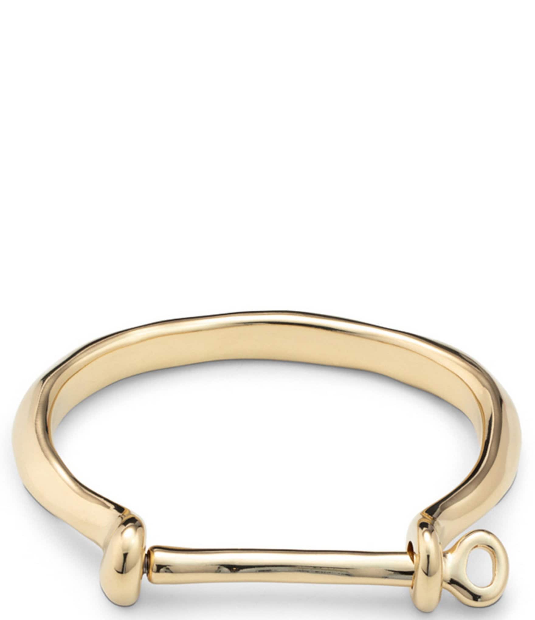 UNOde50 Estas Grillado Sculptural Bangle Bracelet