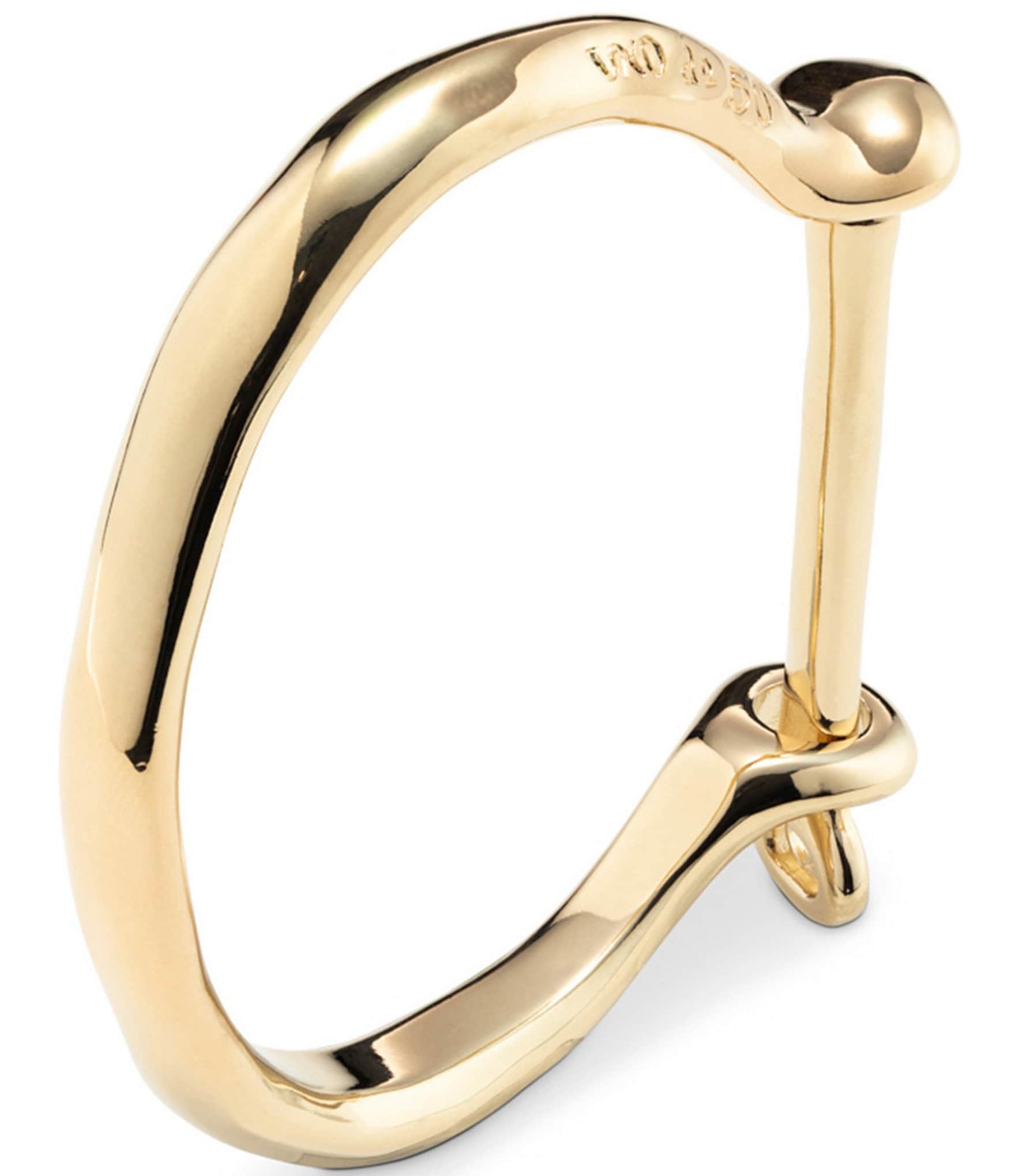 UNOde50 Estas Grillado Sculptural Bangle Bracelet