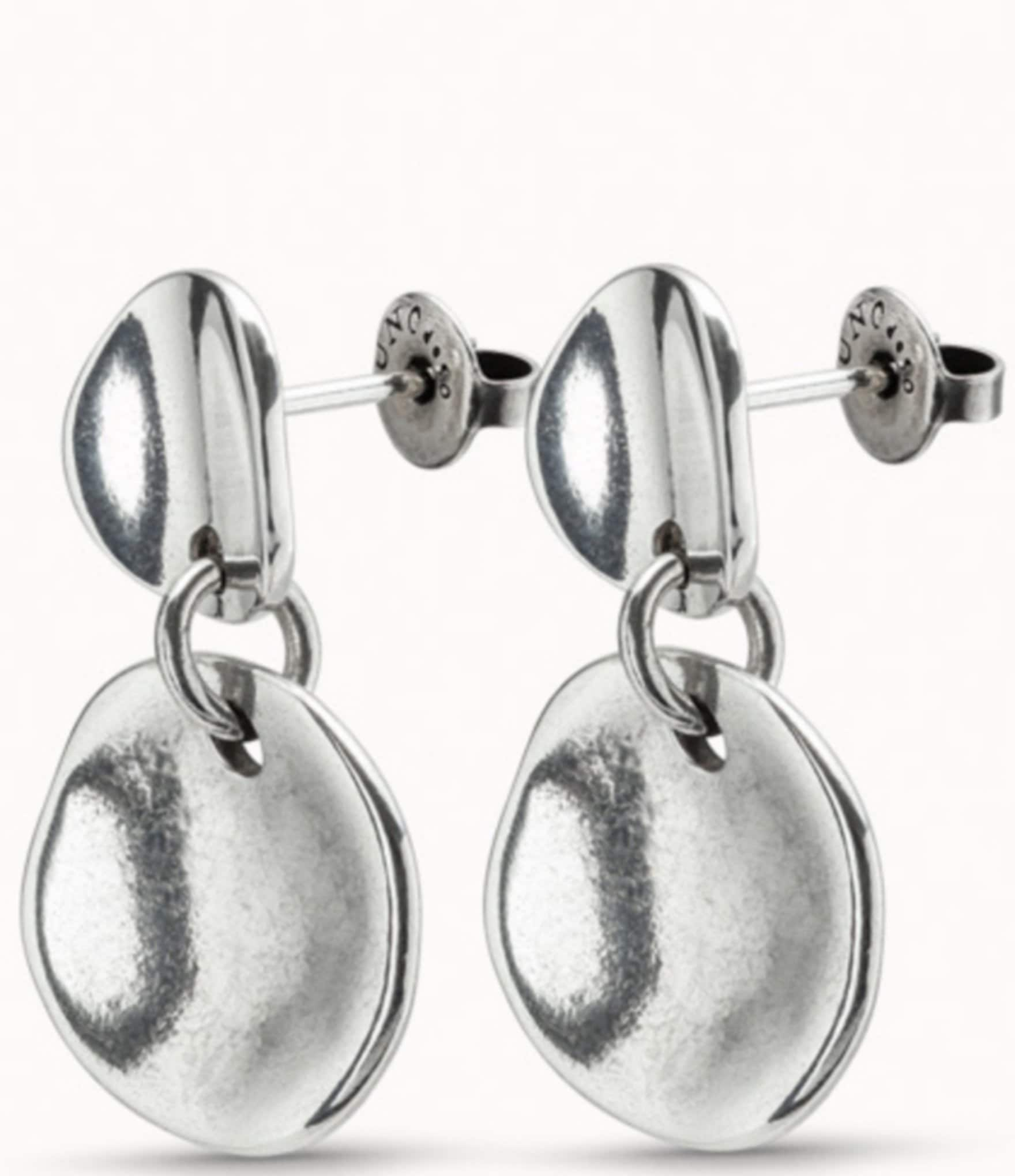 UNOde50 Scales Silver Drop Earrings