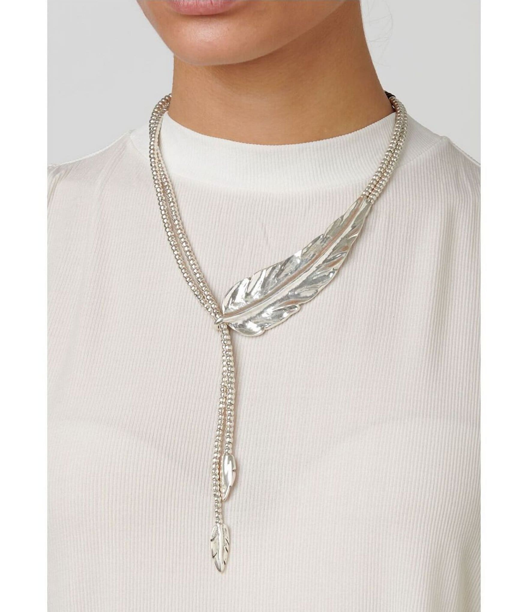 UNOde50 Feather Collar Y Necklace