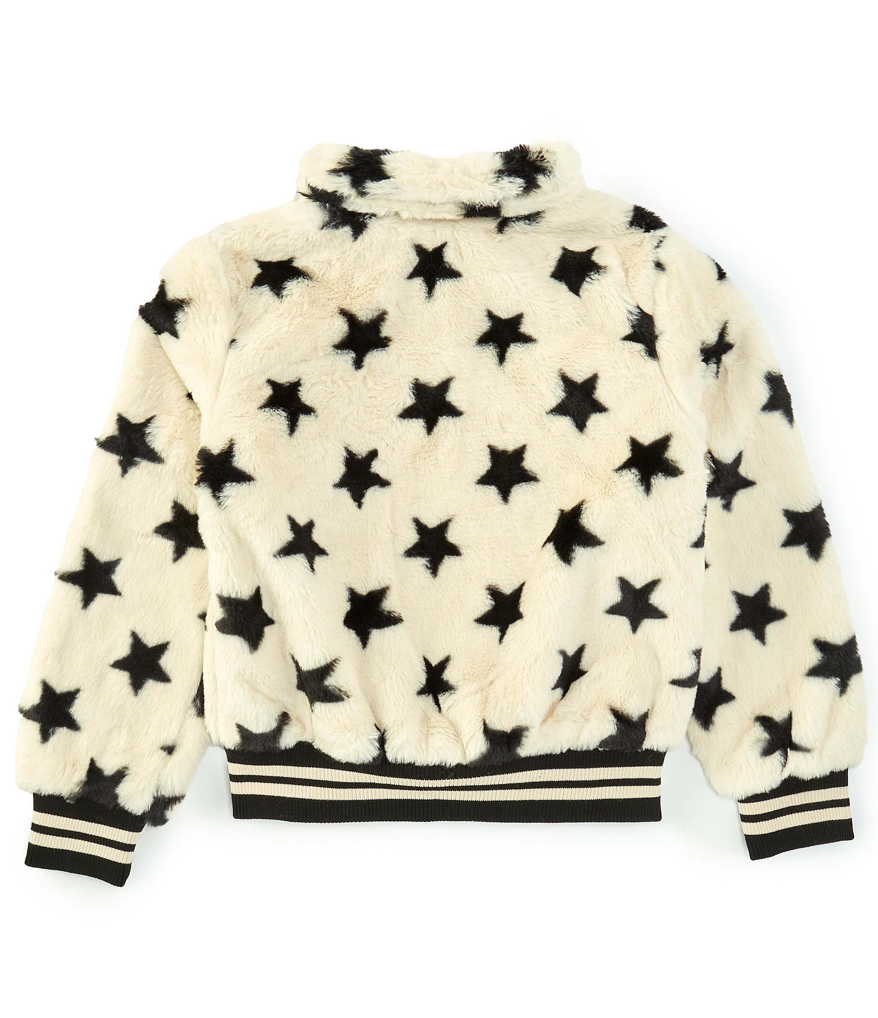 Urban Republic Big Girls 7-16 Long Sleeve Star-Printed Bomber Jacket