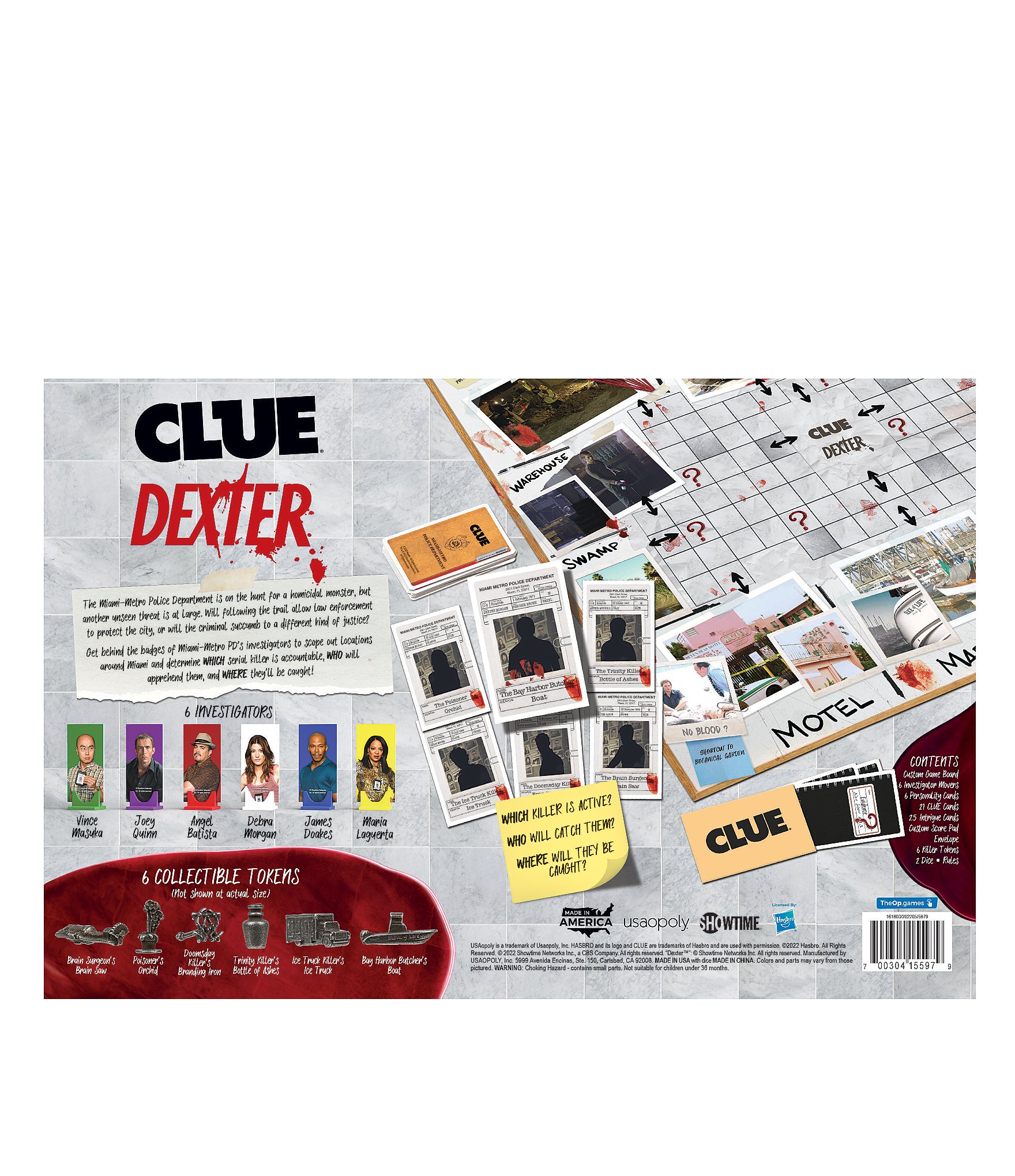 Usaopoly Dexter Clue® Board Game