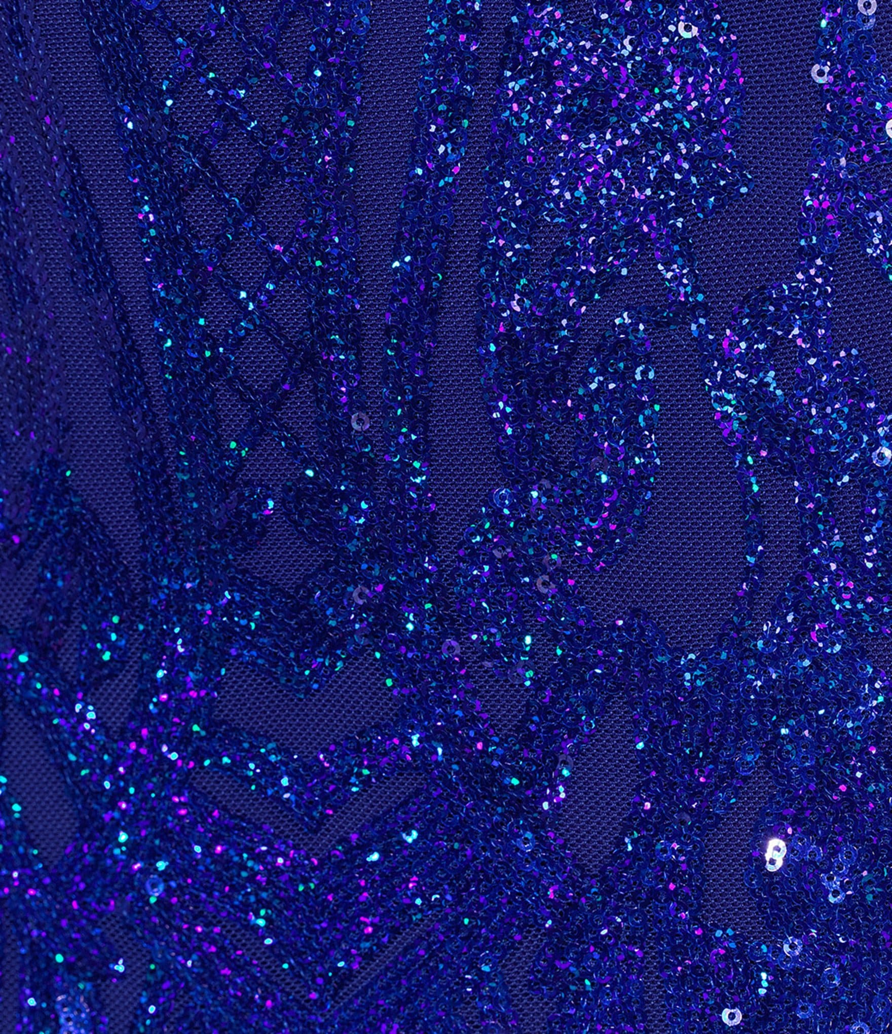 City Vibe Pattern Sequin V-Neck Bodycon Mini Dress