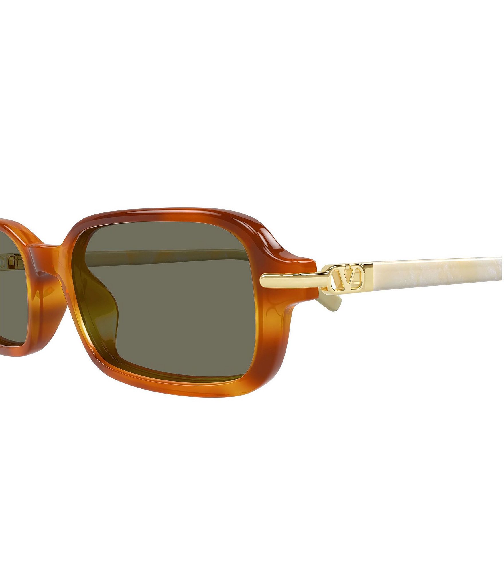 Valentino Women's V Logo 52mm Rectangle Sunglasses