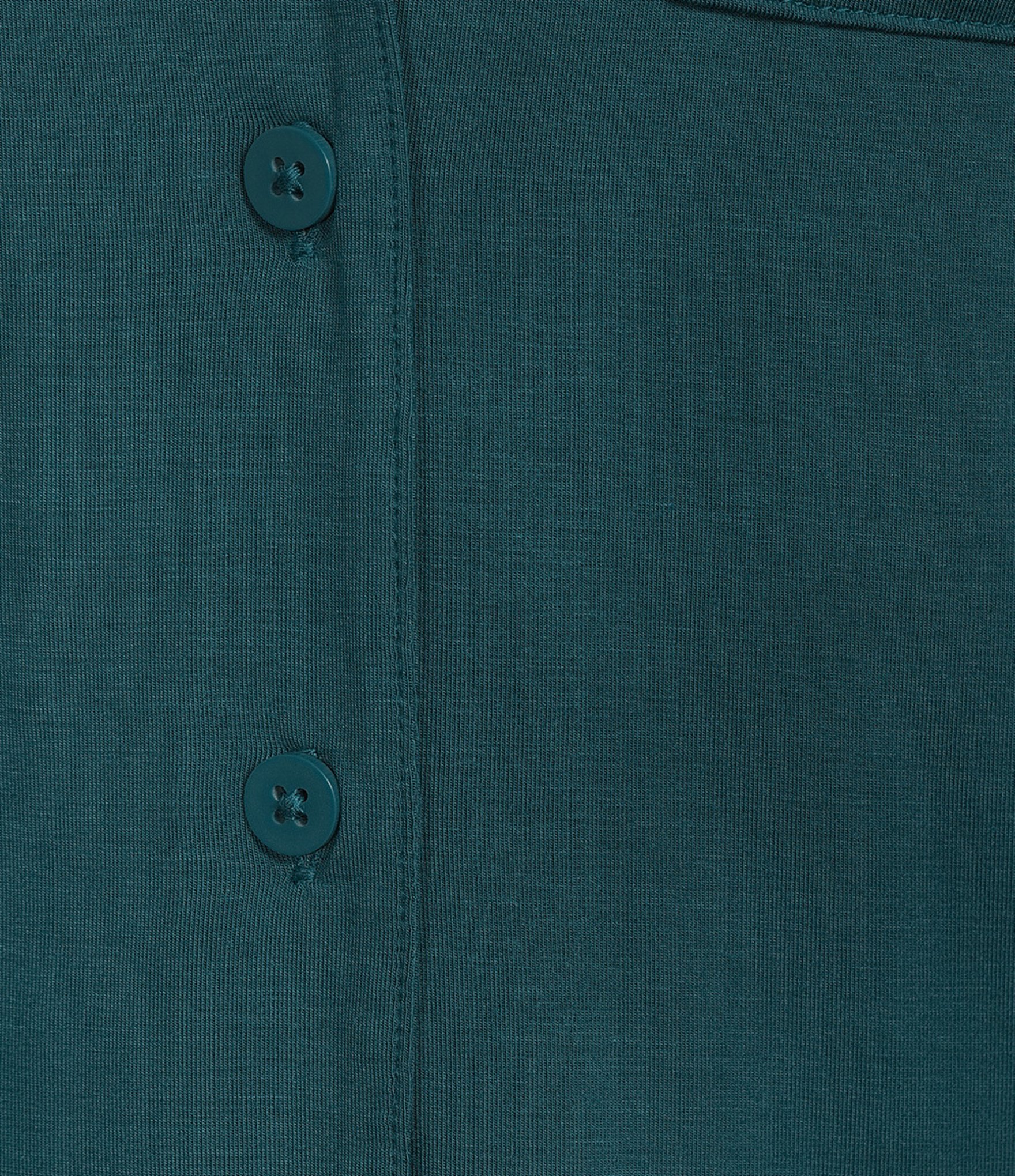 VAN WINKLE & CO. Solid Jersey Knit Short Sleeve Notch Collar Long Pajama Set