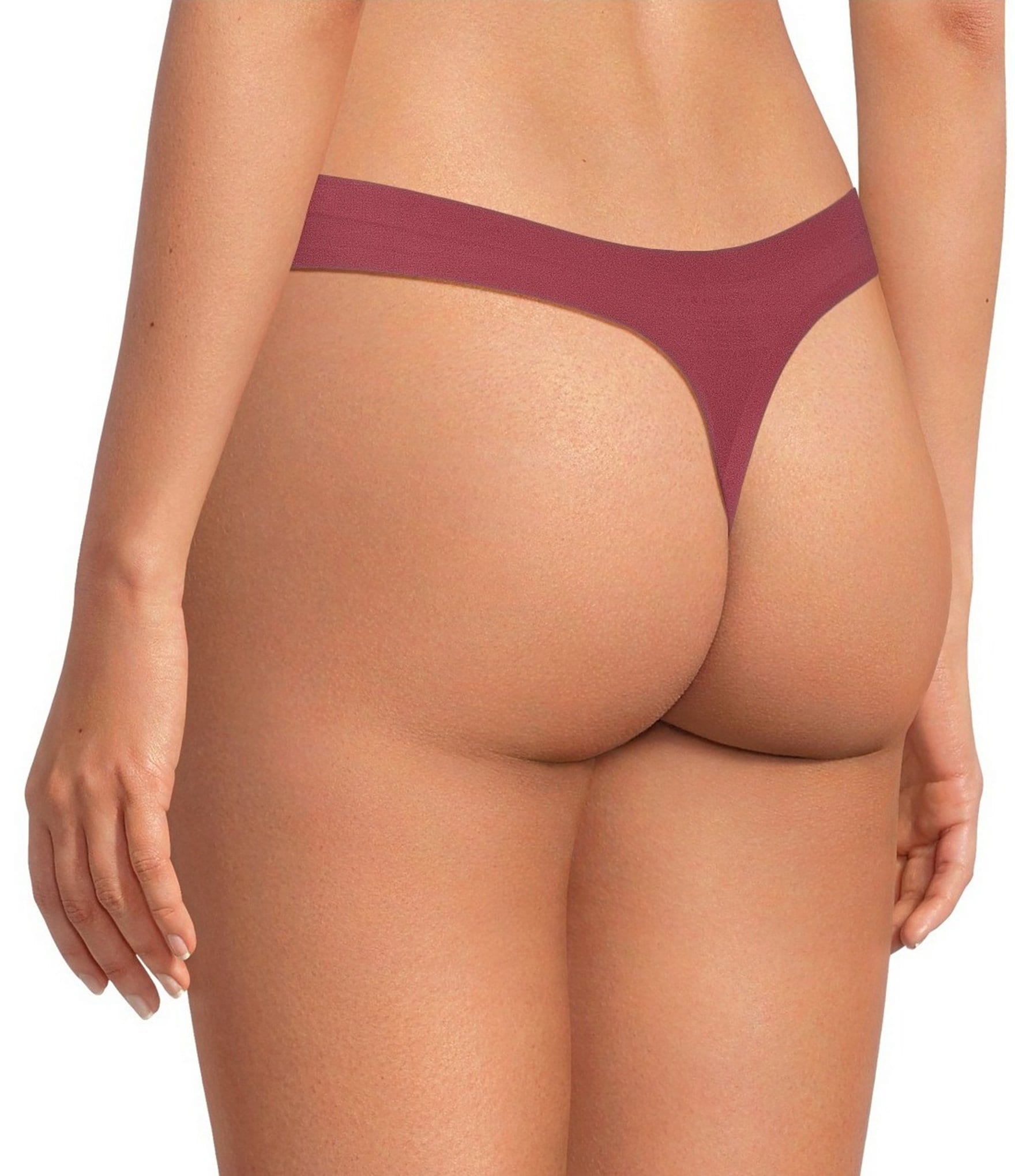 Van Winkle & Co. Stretch Microfiber Bonded Mid Rise Thong Panty