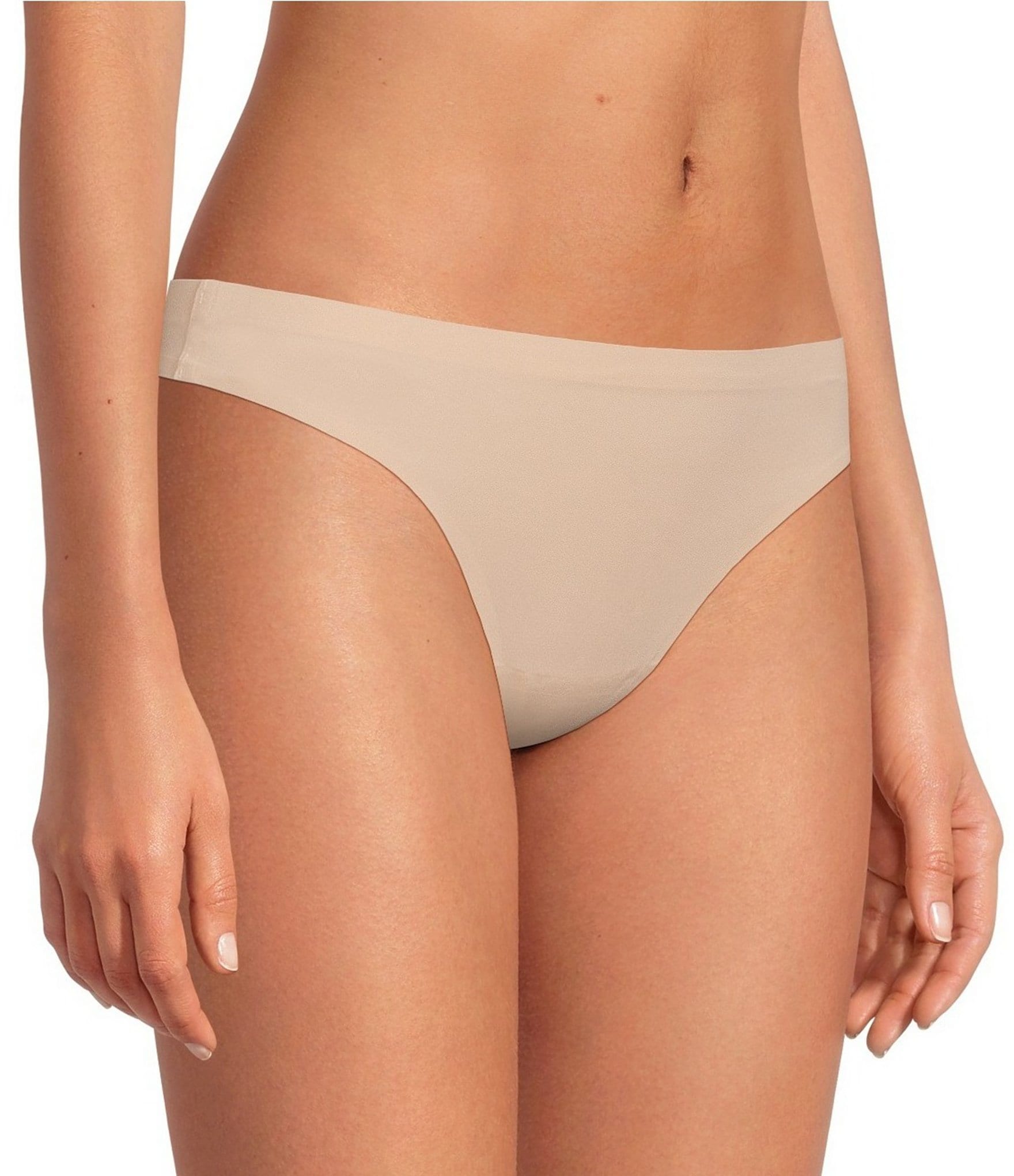 Van Winkle & Co. Stretch Microfiber Bonded Mid Rise Thong Panty