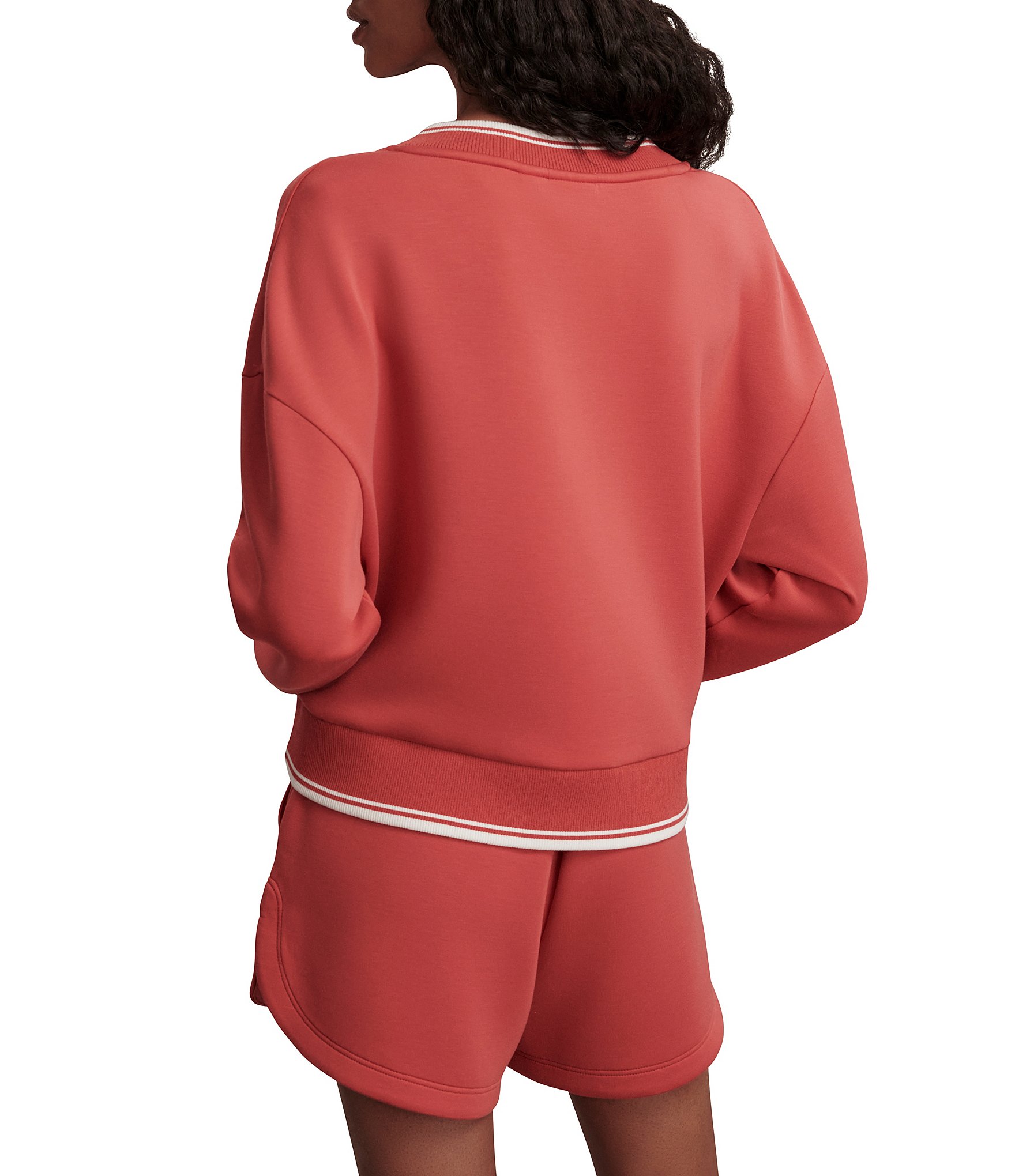 Varley Blithe V-Neck Long Sleeve Cropped Sweatshirt