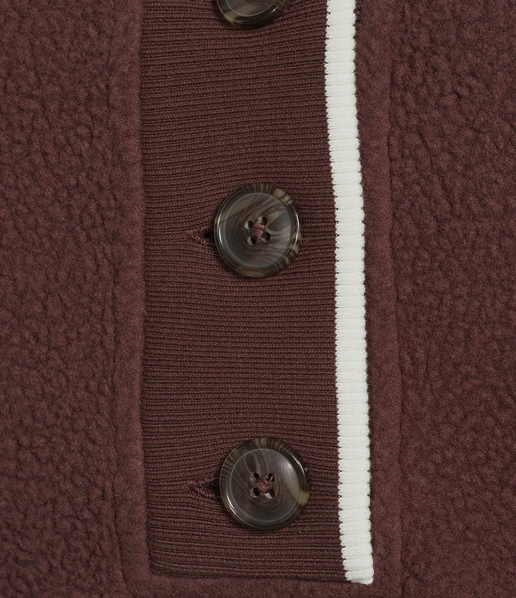 Varley Brenna Button Front V-Neck Long Sleeve Fleece Sweatshirt