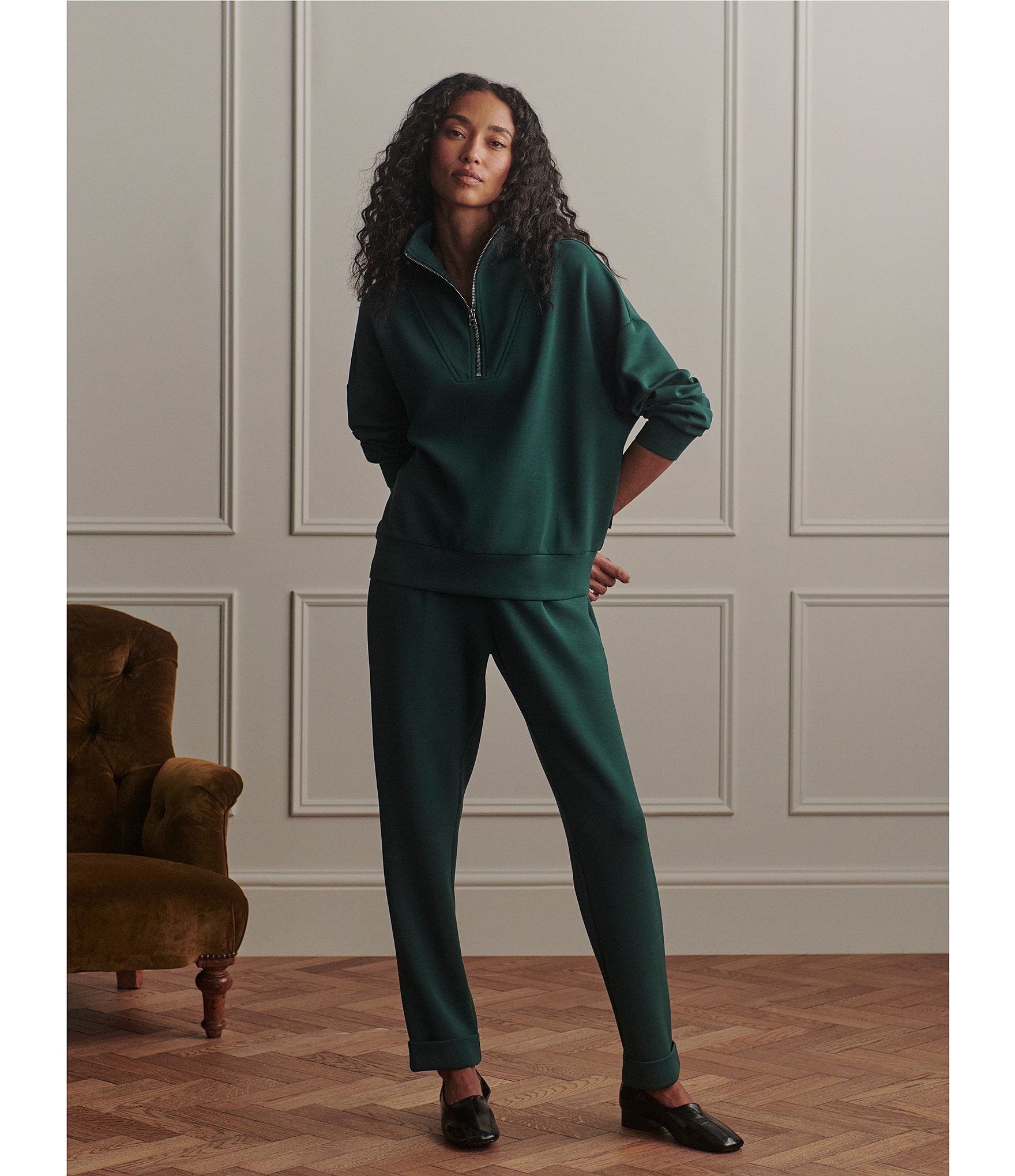 Varley Hawley Coordinating Half Zip Sweatshirt