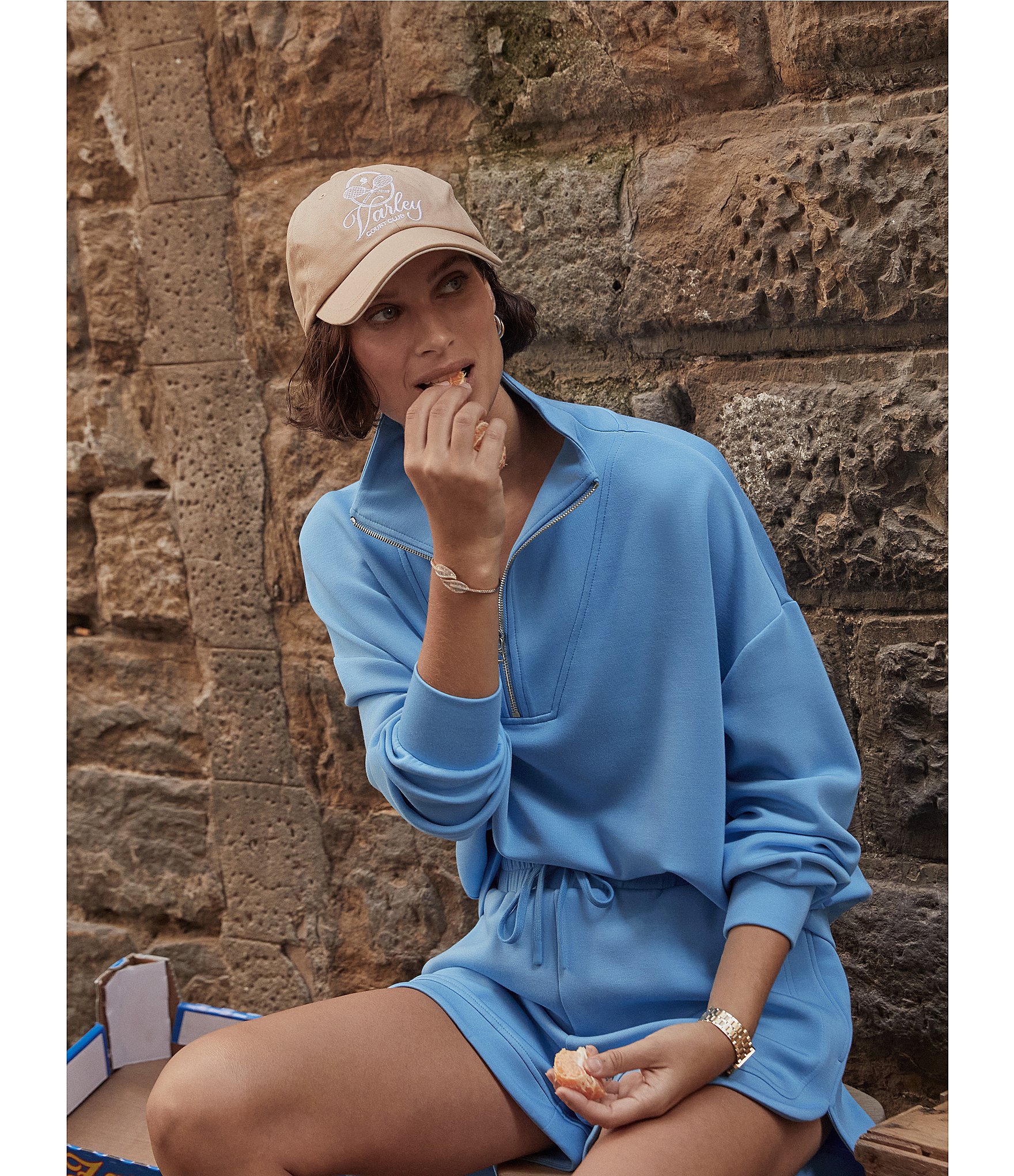 Varley Hawley Coordinating Half Zip Sweatshirt