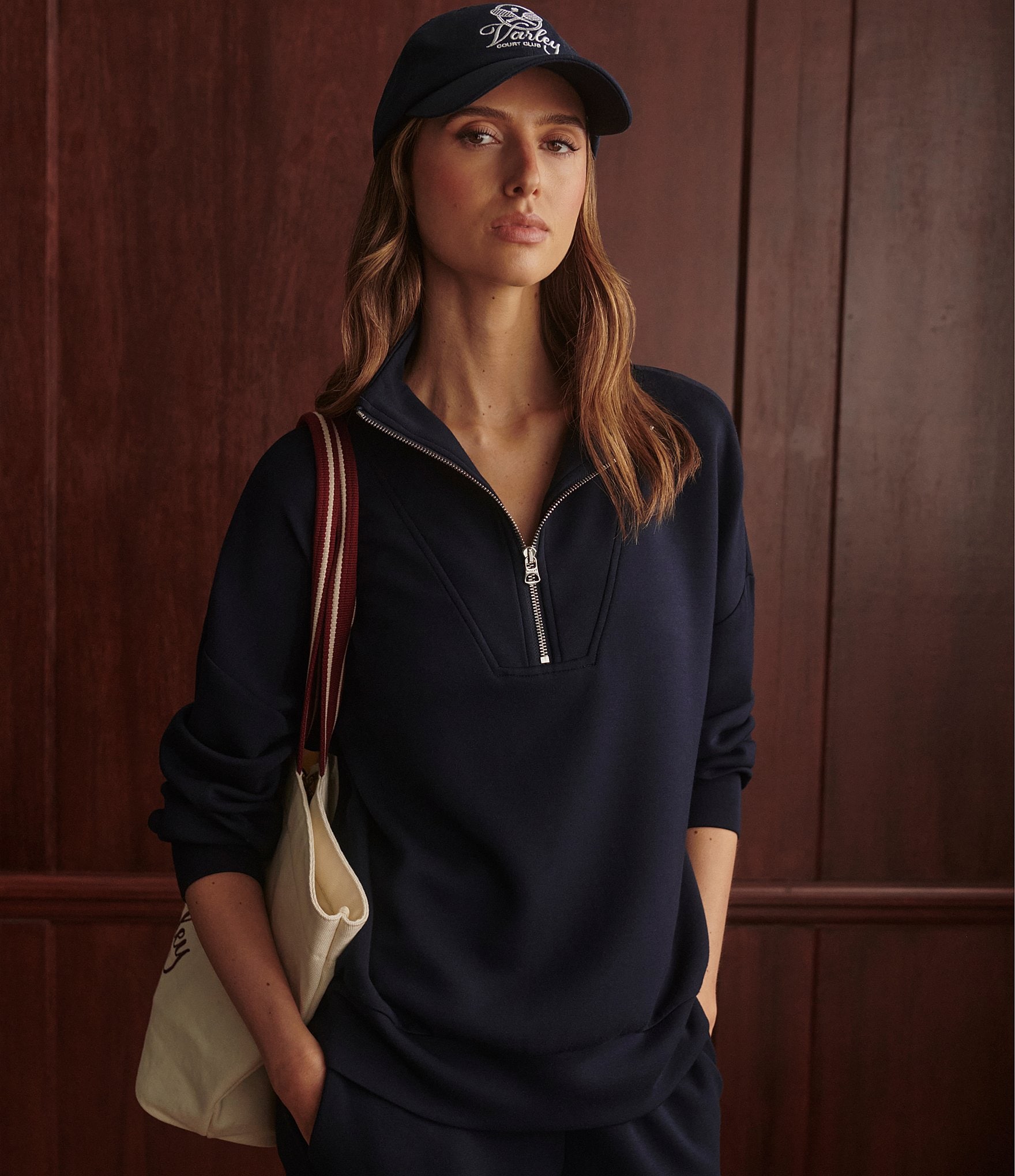 Varley Hawley Coordinating Half Zip Sweatshirt