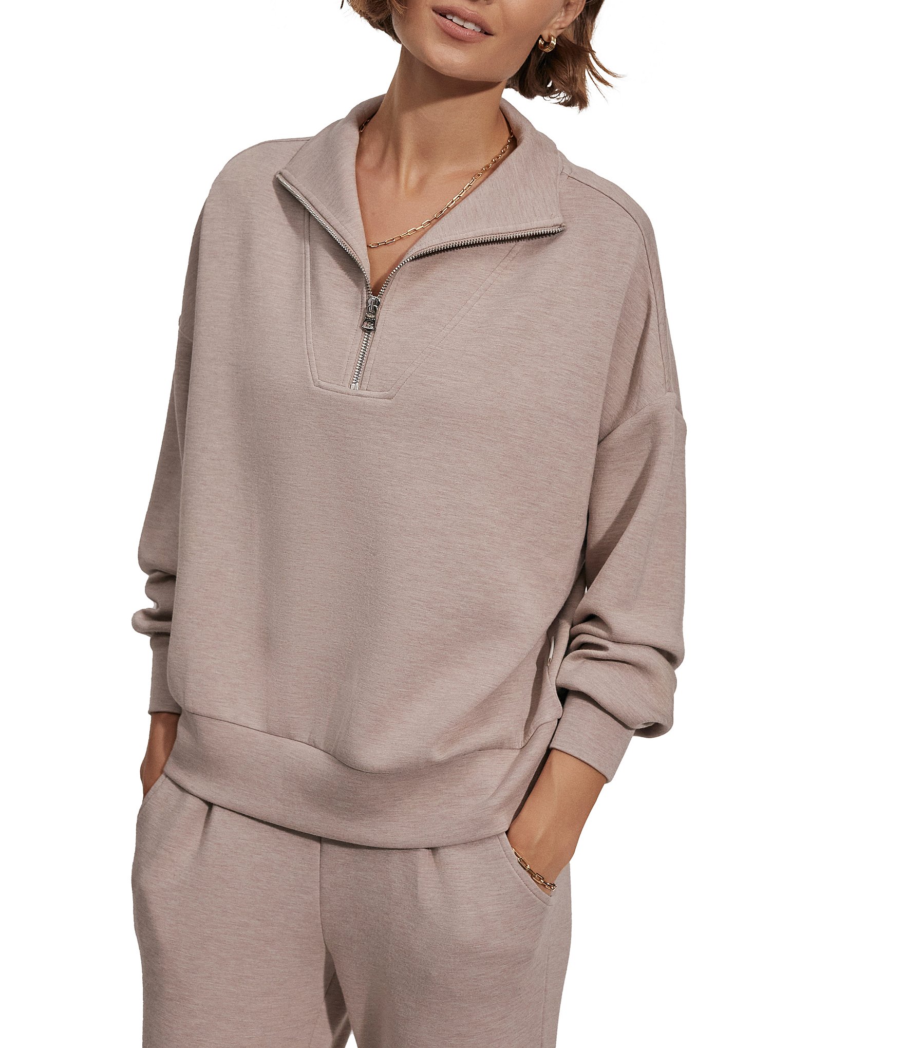 Varley Hawley Coordinating Half Zip Sweatshirt