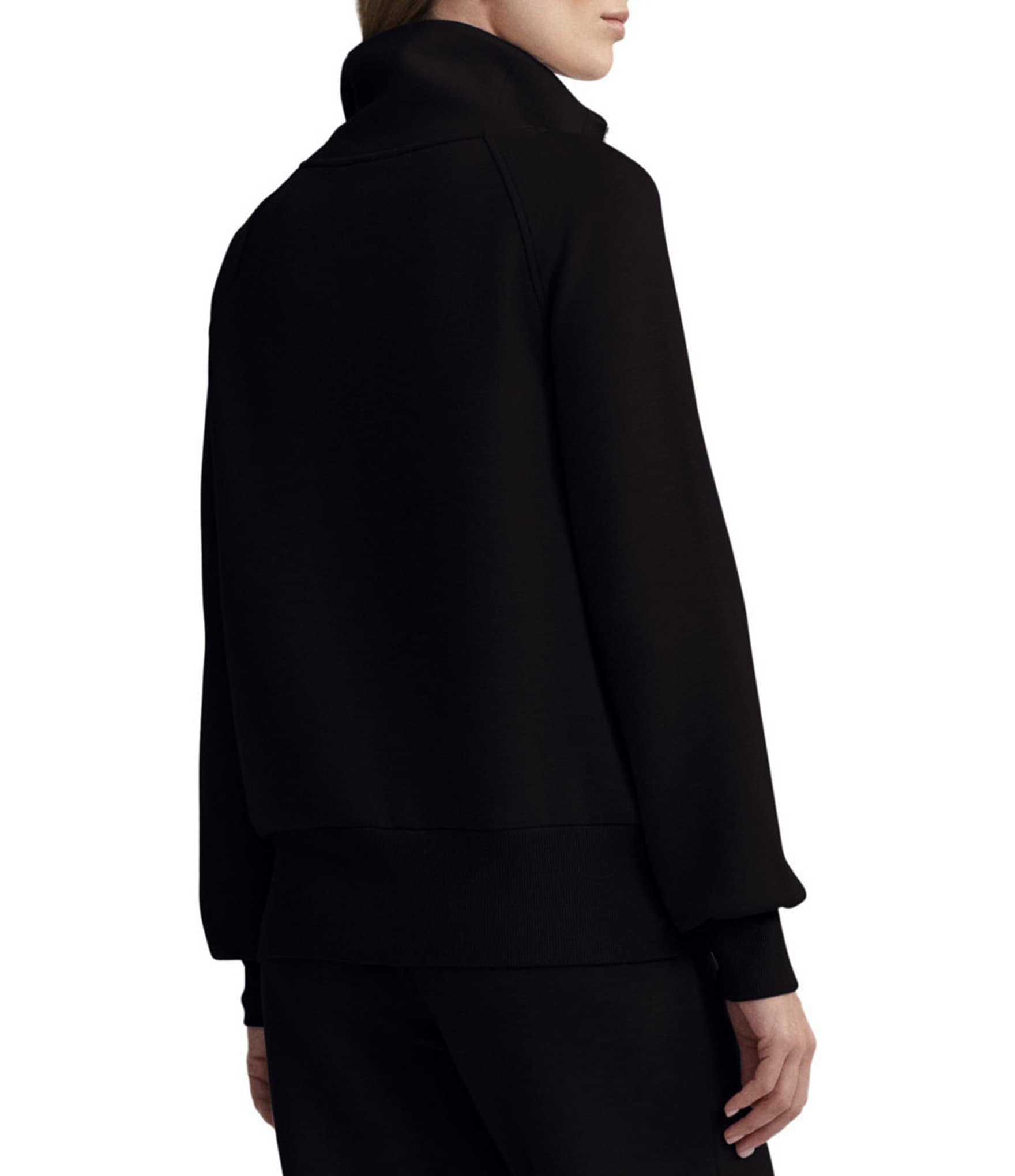 Varley Roxbury DoubleSoft® Stand Collar Raglan Long Sleeve Zip Through Sweat Jacket