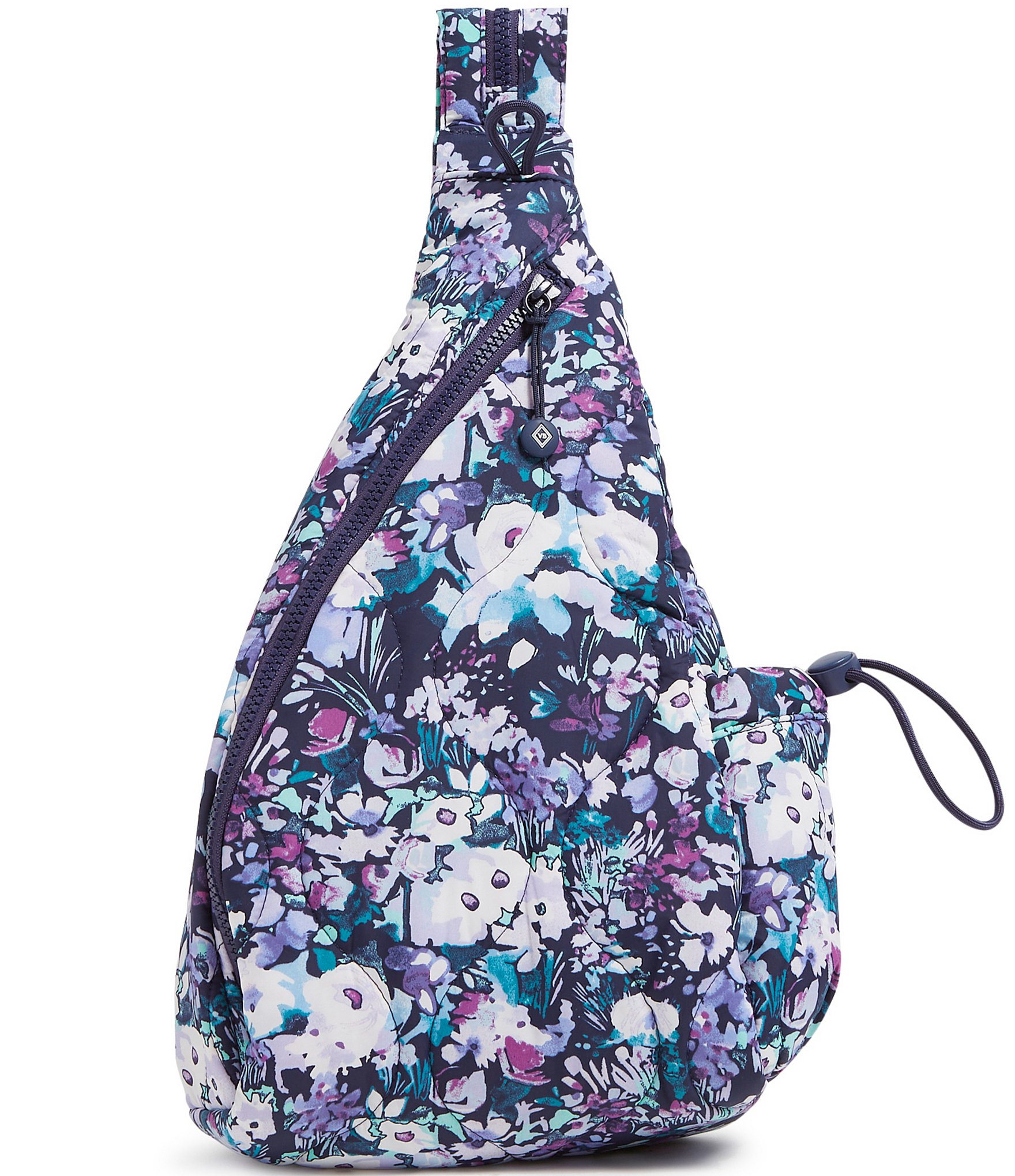 Vera Bradley Artists Garden Purple Featherweight Sling Backpack