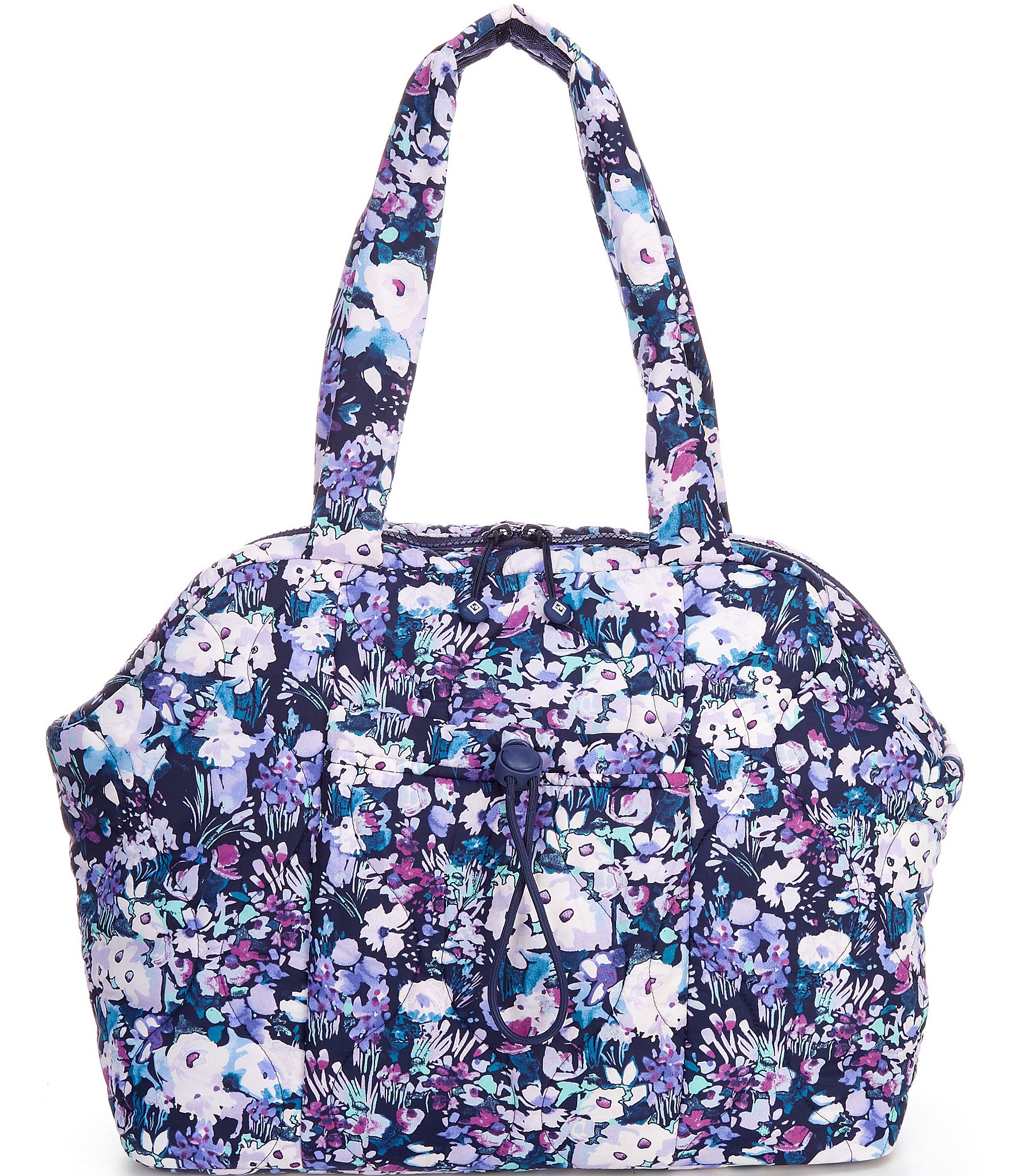 Vera Bradley Artist's Garden Purple Featherweight Tote Bag