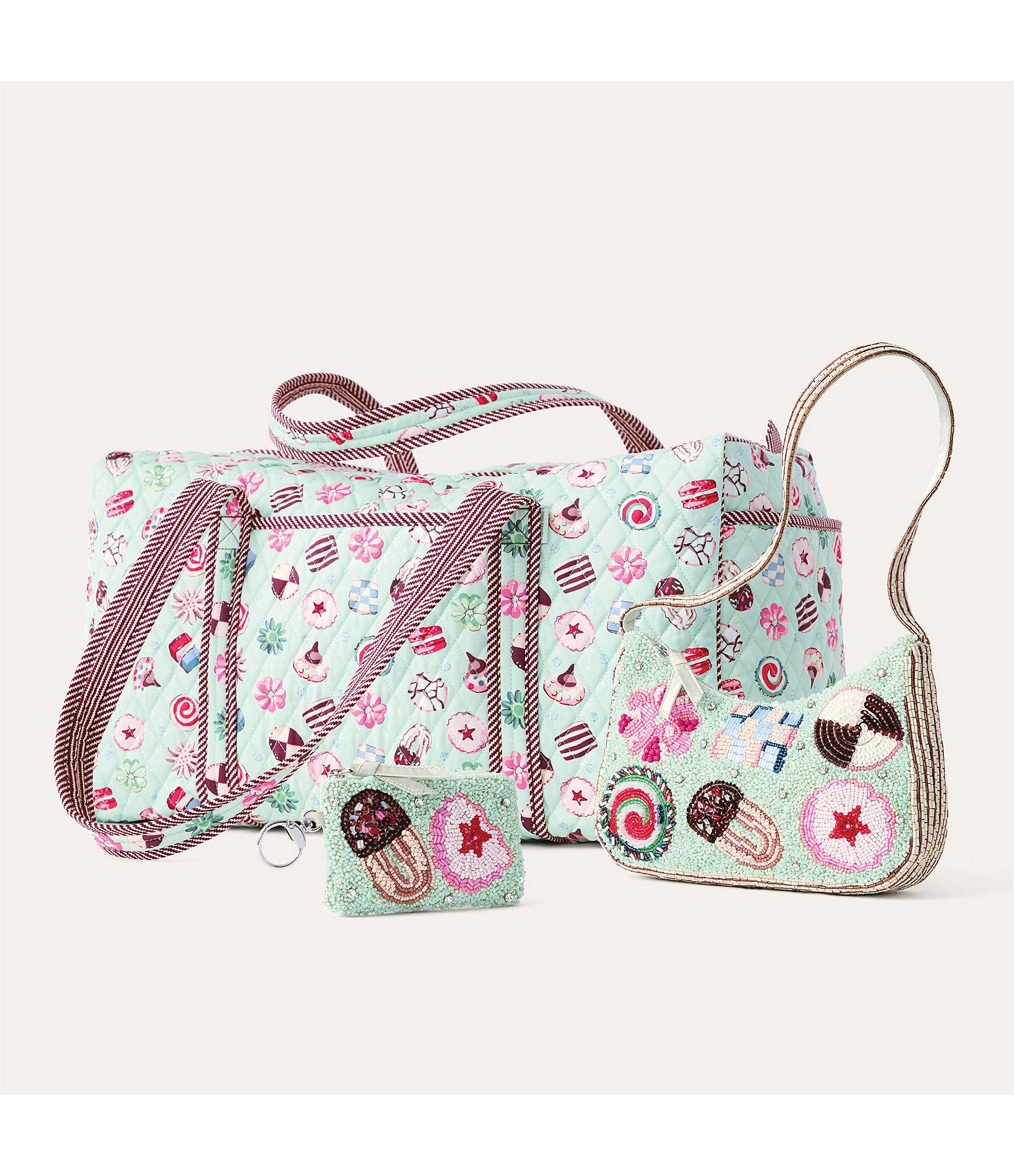 Vera Bradley Beaded Cookie Swap Zip Pouch