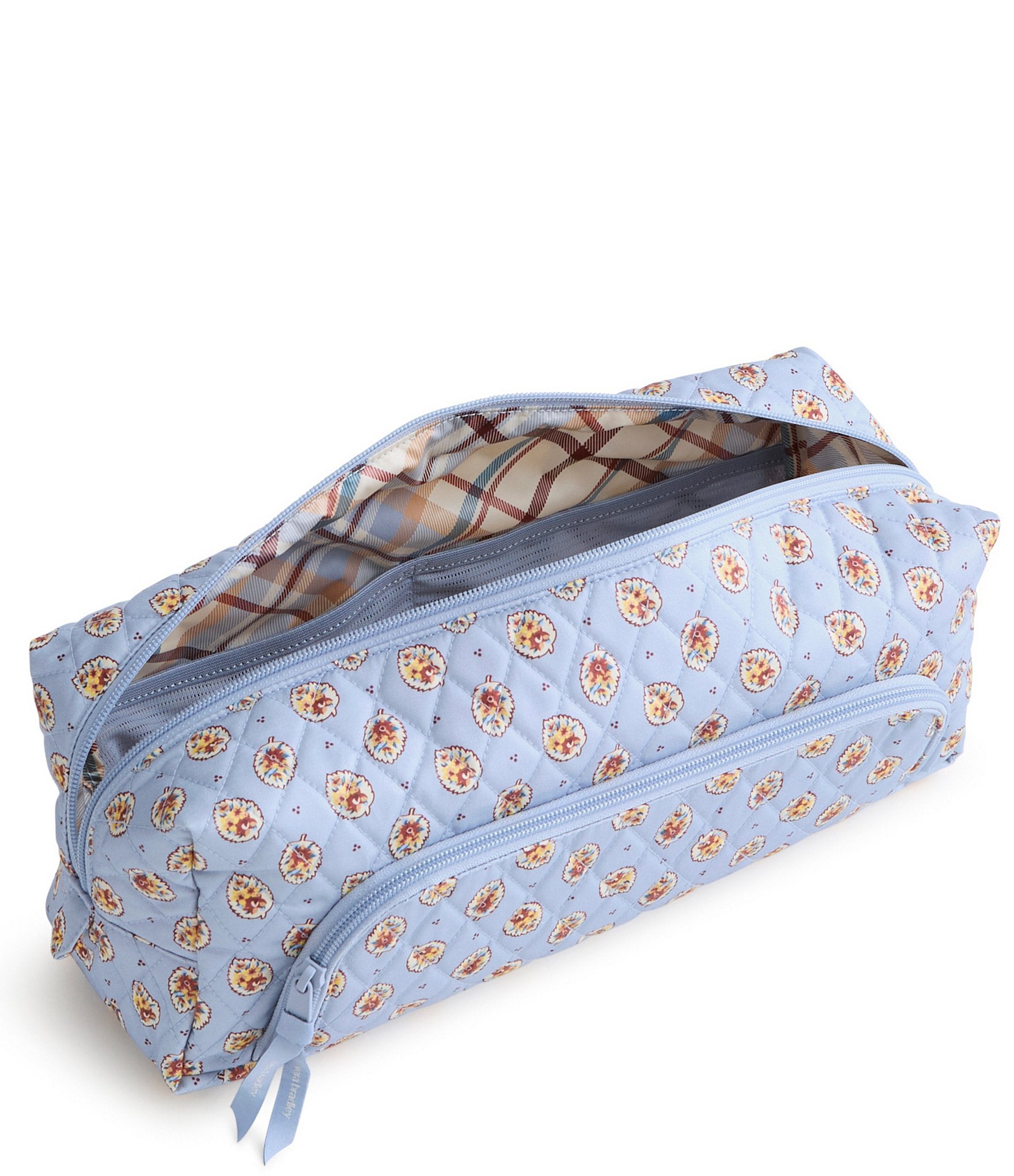 Vera Bradley Blue Leaf Hair Care Case